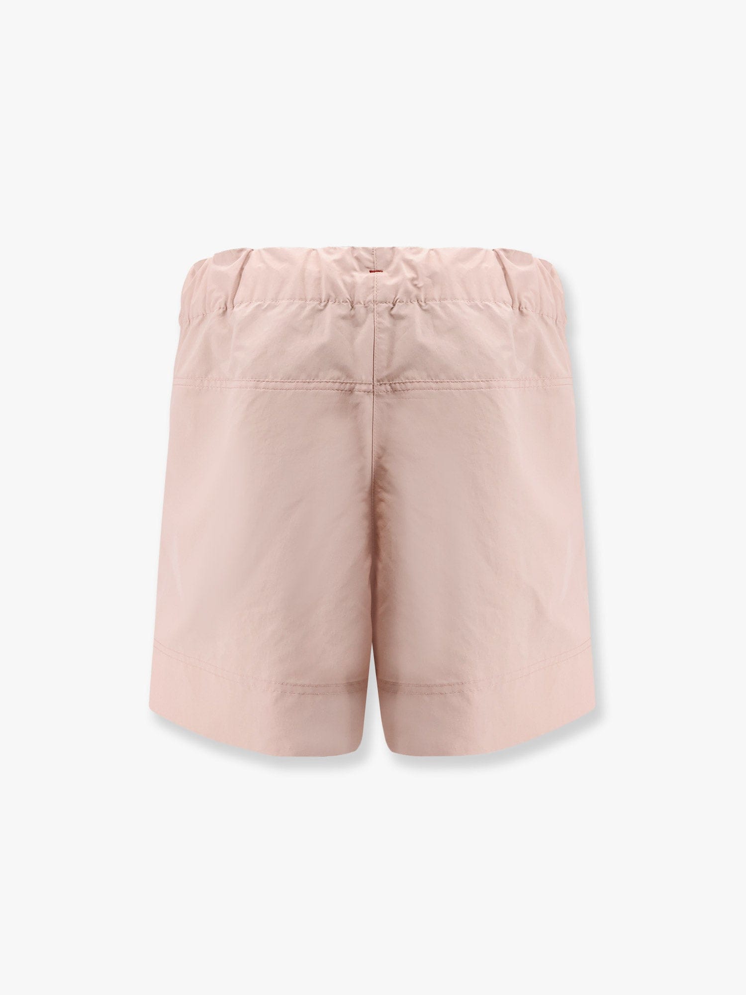 Moncler Grenoble Pink Shorts With Elastic Drawstring Elastic Waist And Logo Embroidery On The Side I