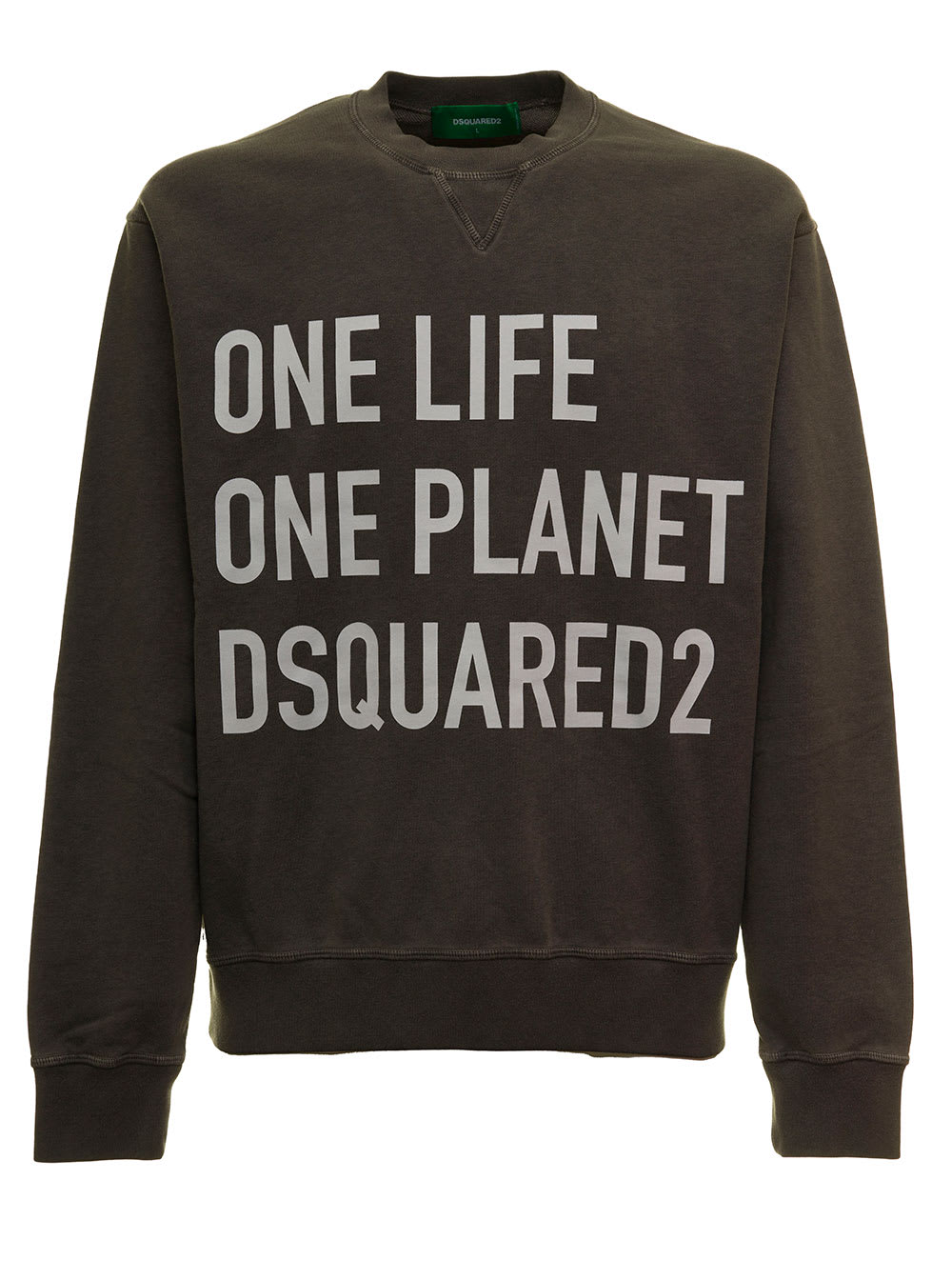 Dsquared2 One Life Cool D-squared2 Mans Green Jersey Sweatshirt