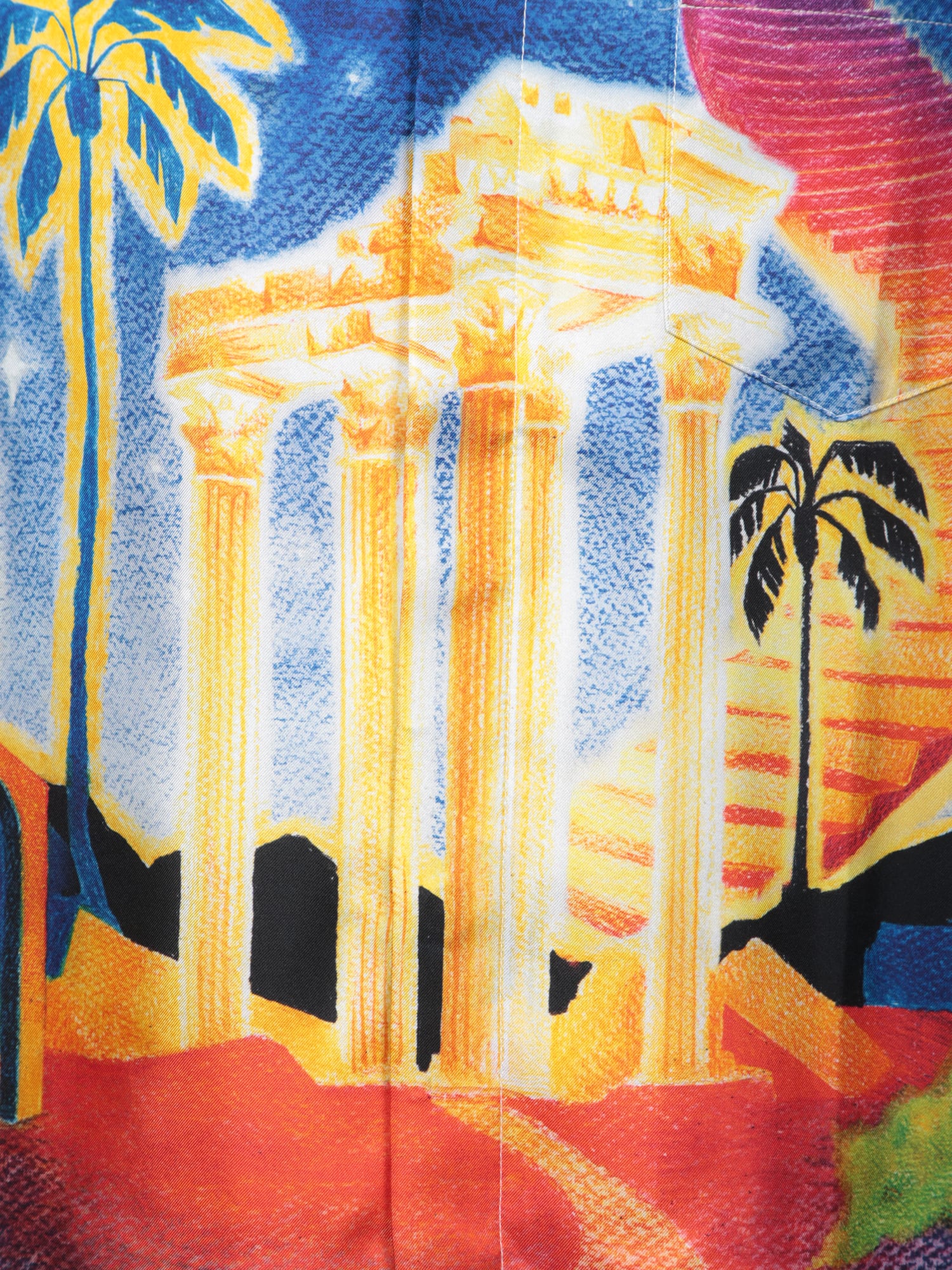 CASABLANCA MIDNIGHT ACROPOLIS SHIRT 