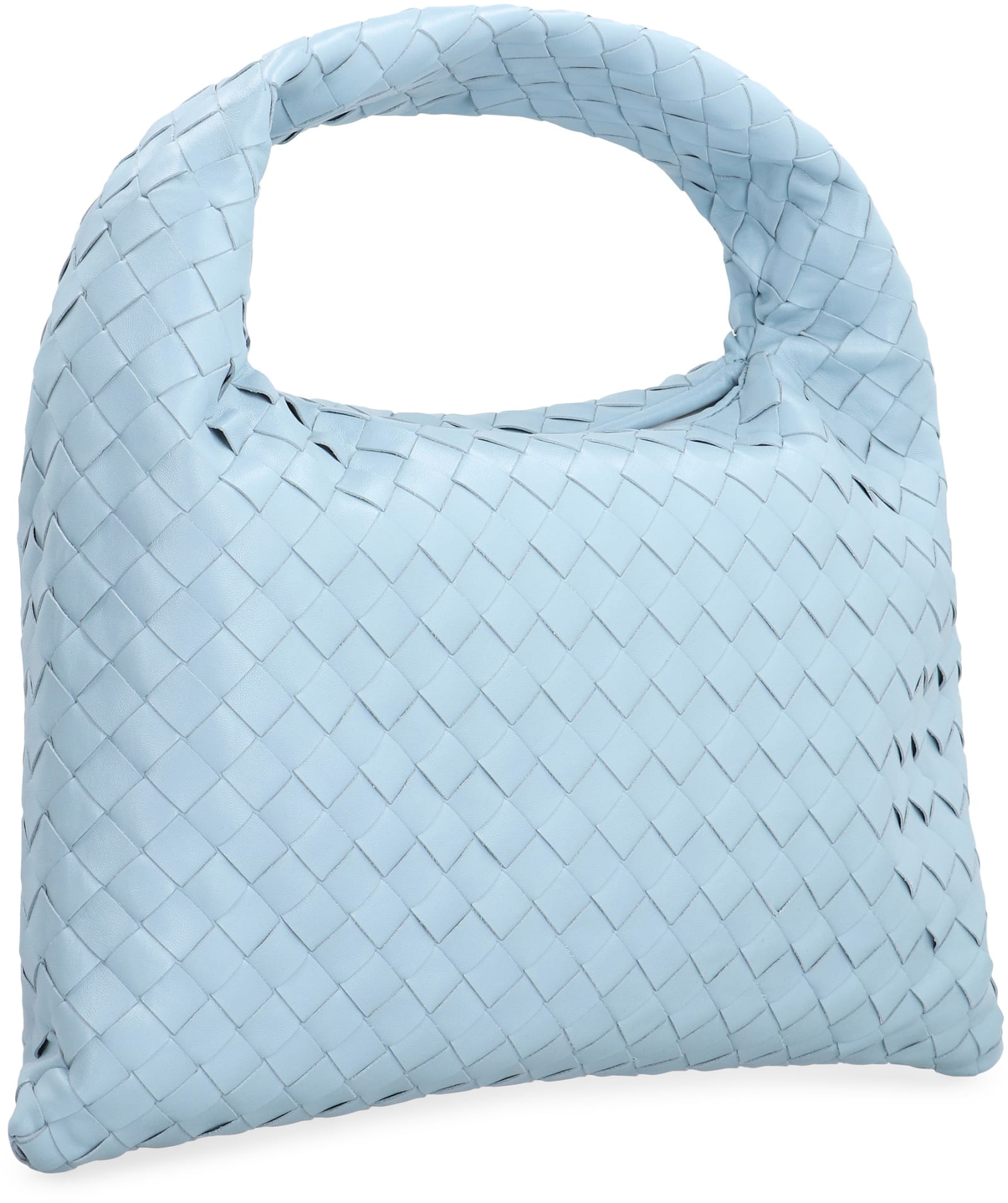 Shop Bottega Veneta Small Hop In White