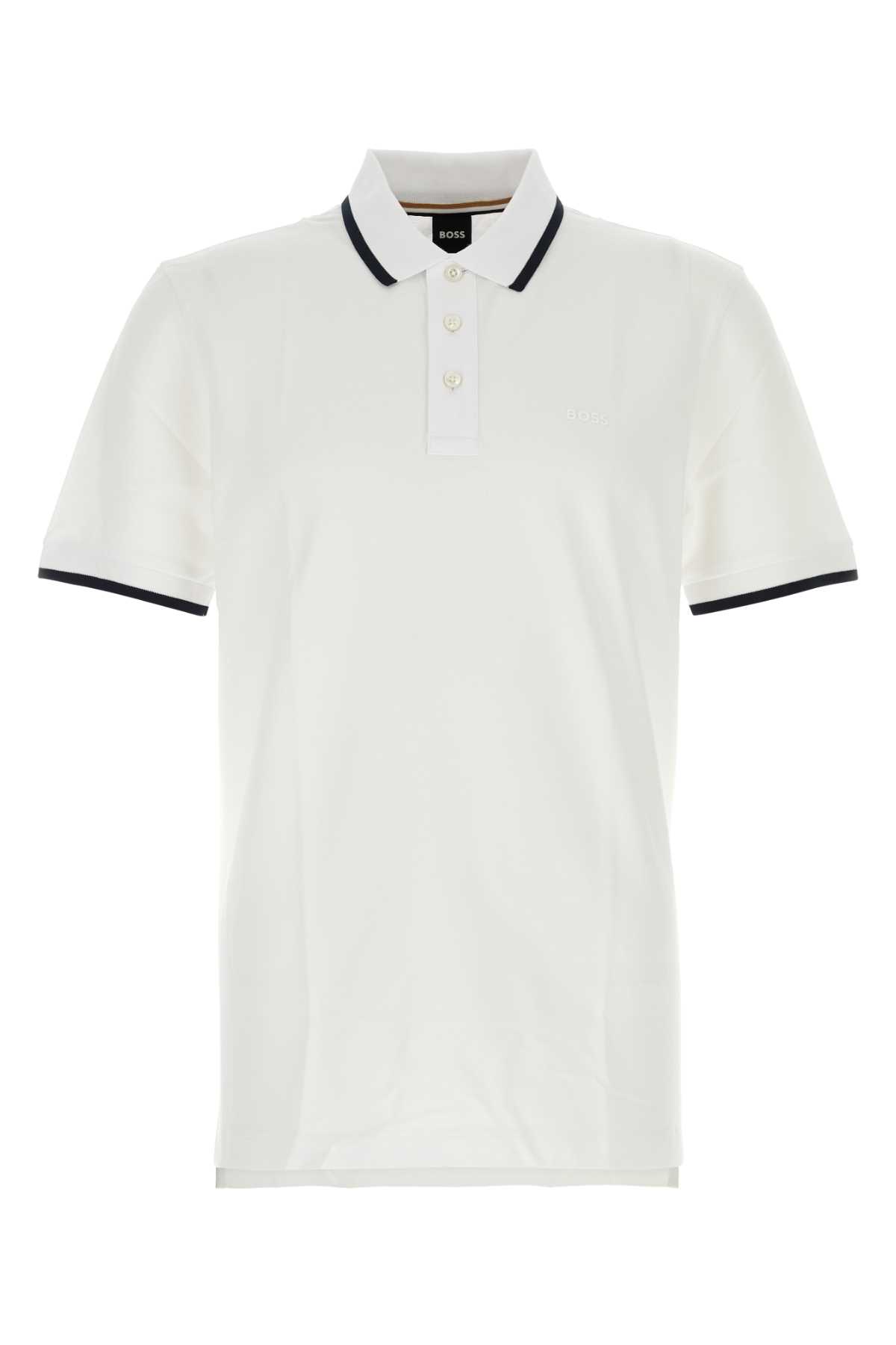 White Piquet Polo Shirt