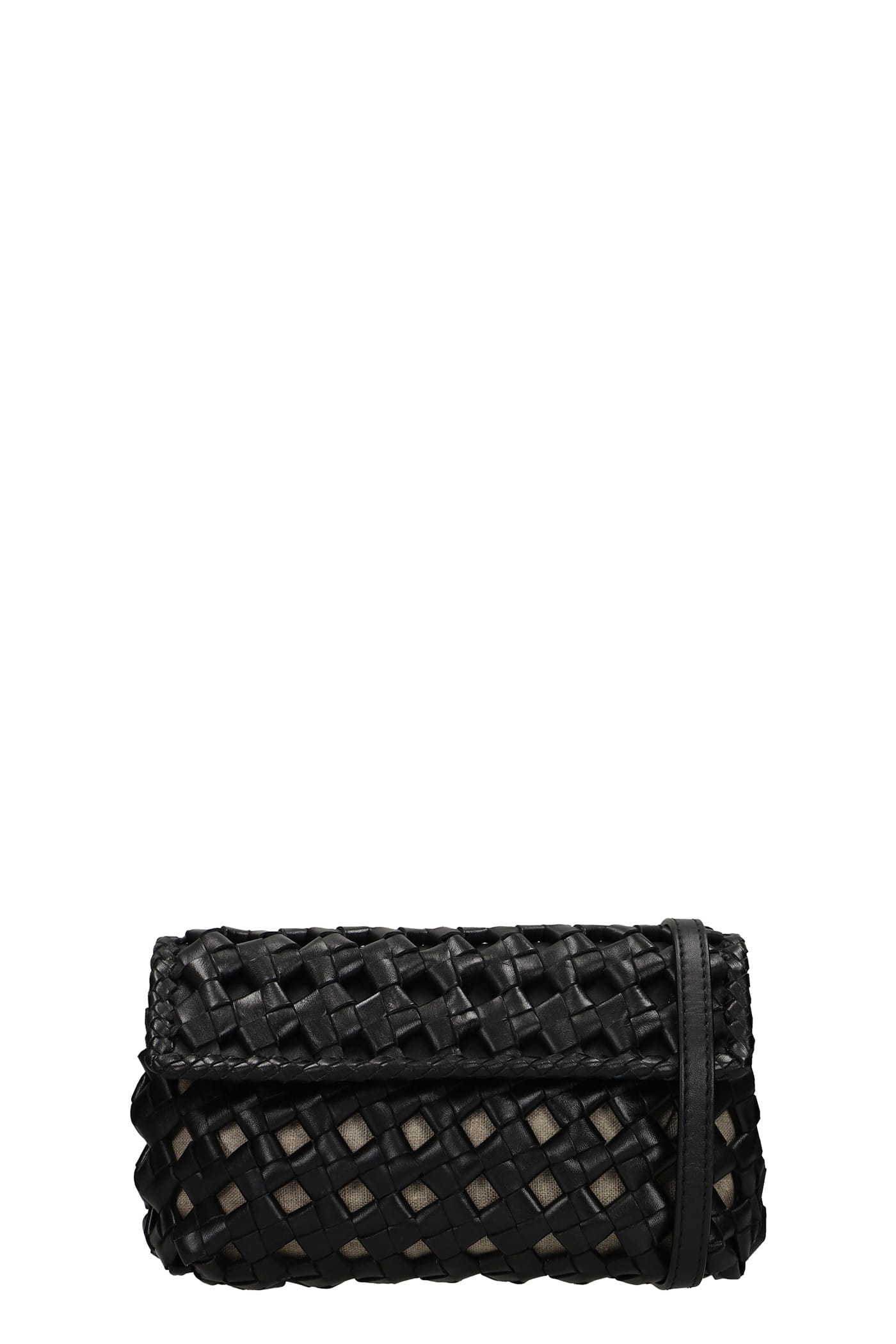 Officine Creative Hand Bag In Black Leather