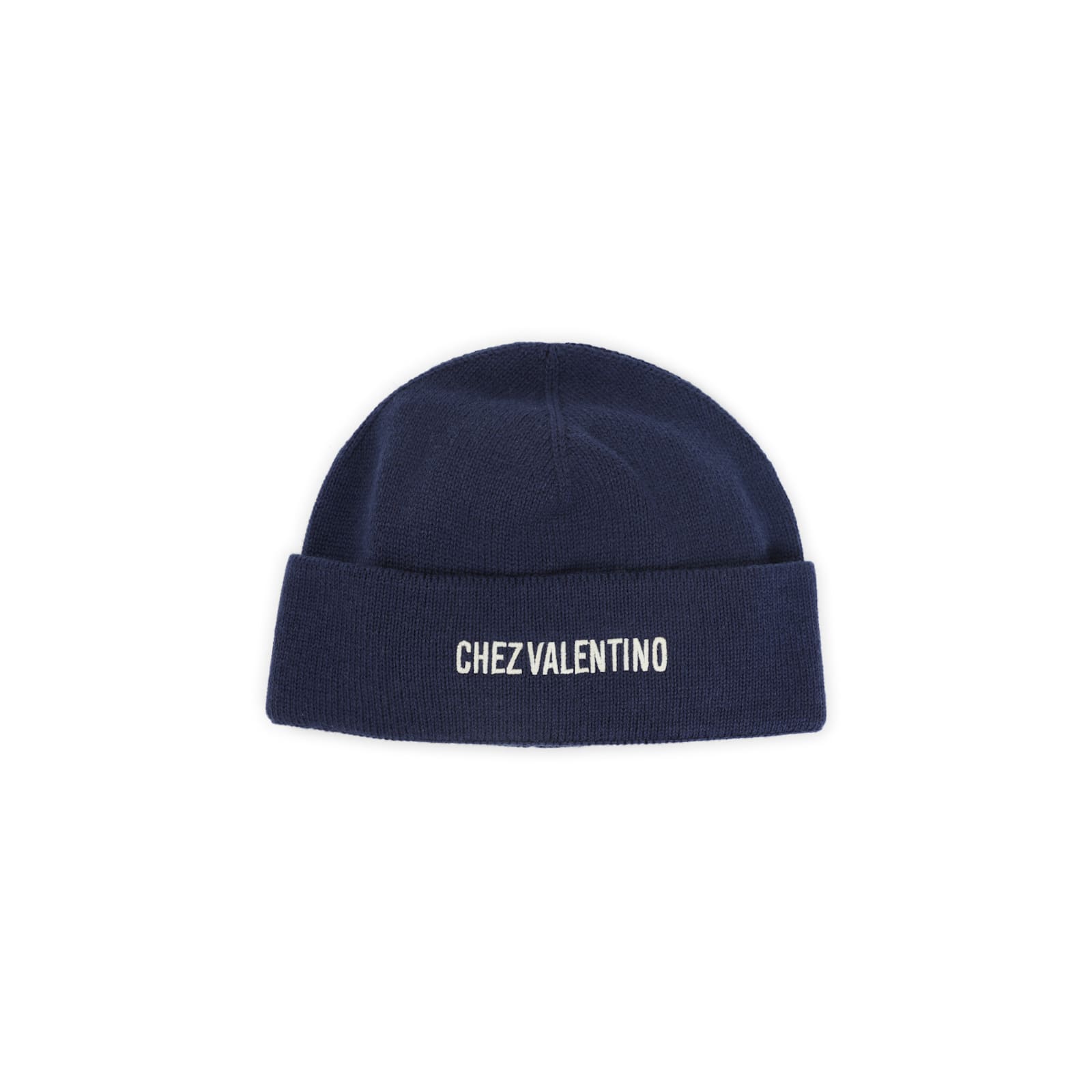 Valentino Garavani Soft Cotton Blend Stylish Hat In Blue