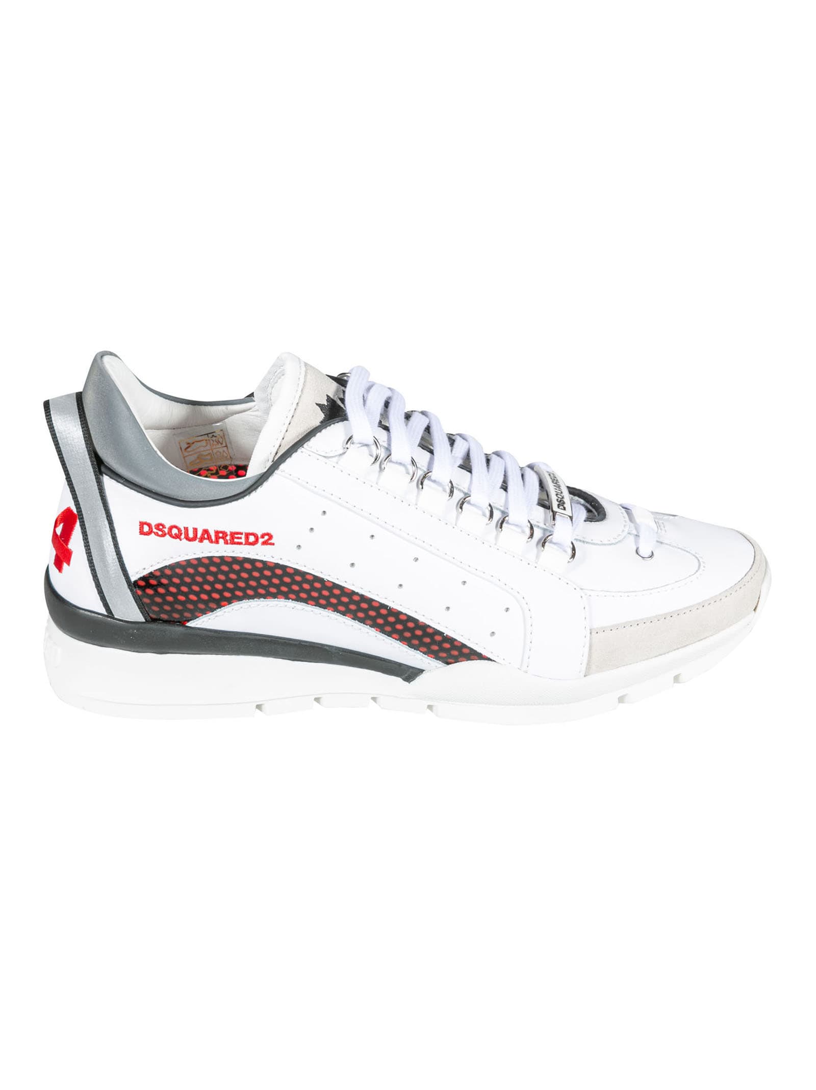 DSQUARED2 SIDE LOGO PERFORATED SNEAKERS,SNM0153 30801660-M1747