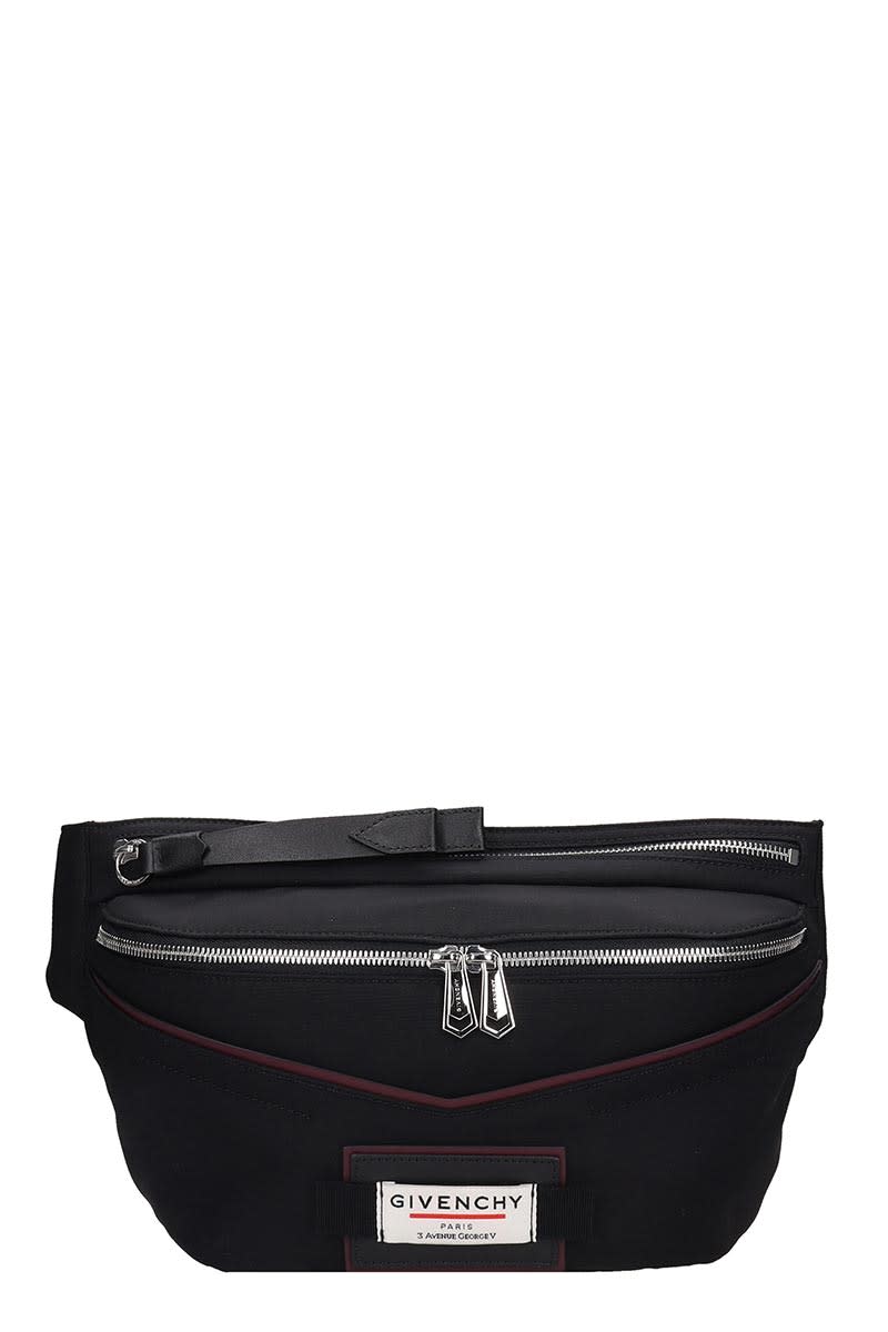 GIVENCHY DOWNTOWN-BUMBAG WAIST BAG IN BLACK TECH/SYNTHETIC,11332547
