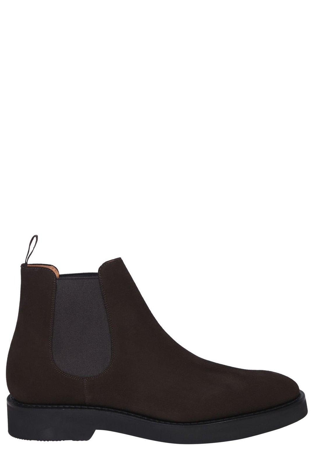 Shop Church's Round Toe Chelsea Boots In Brown