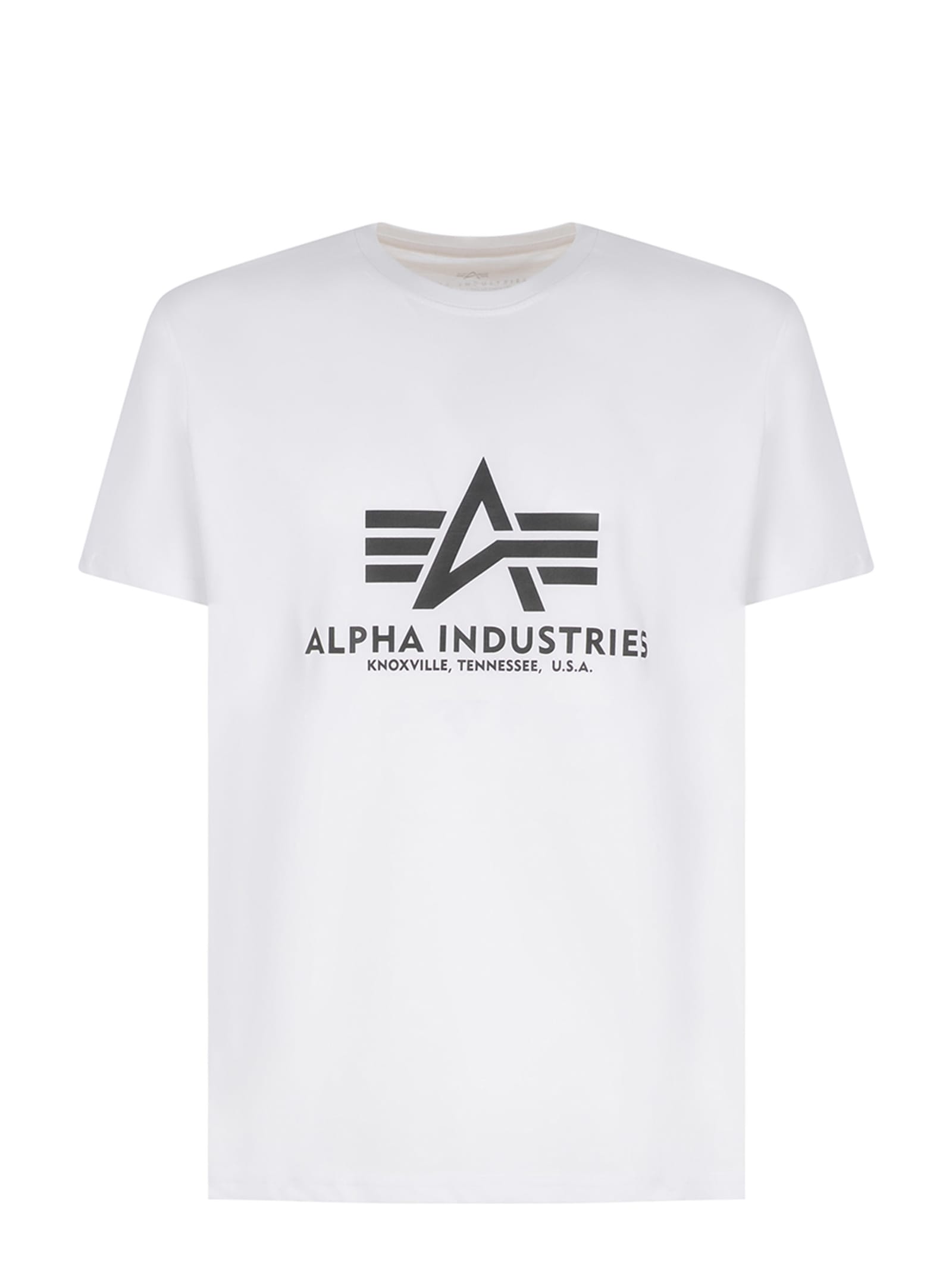 Alpha Industries Basic T-shirt White Cotton Print | Front Logo ModeSens T-shirt With