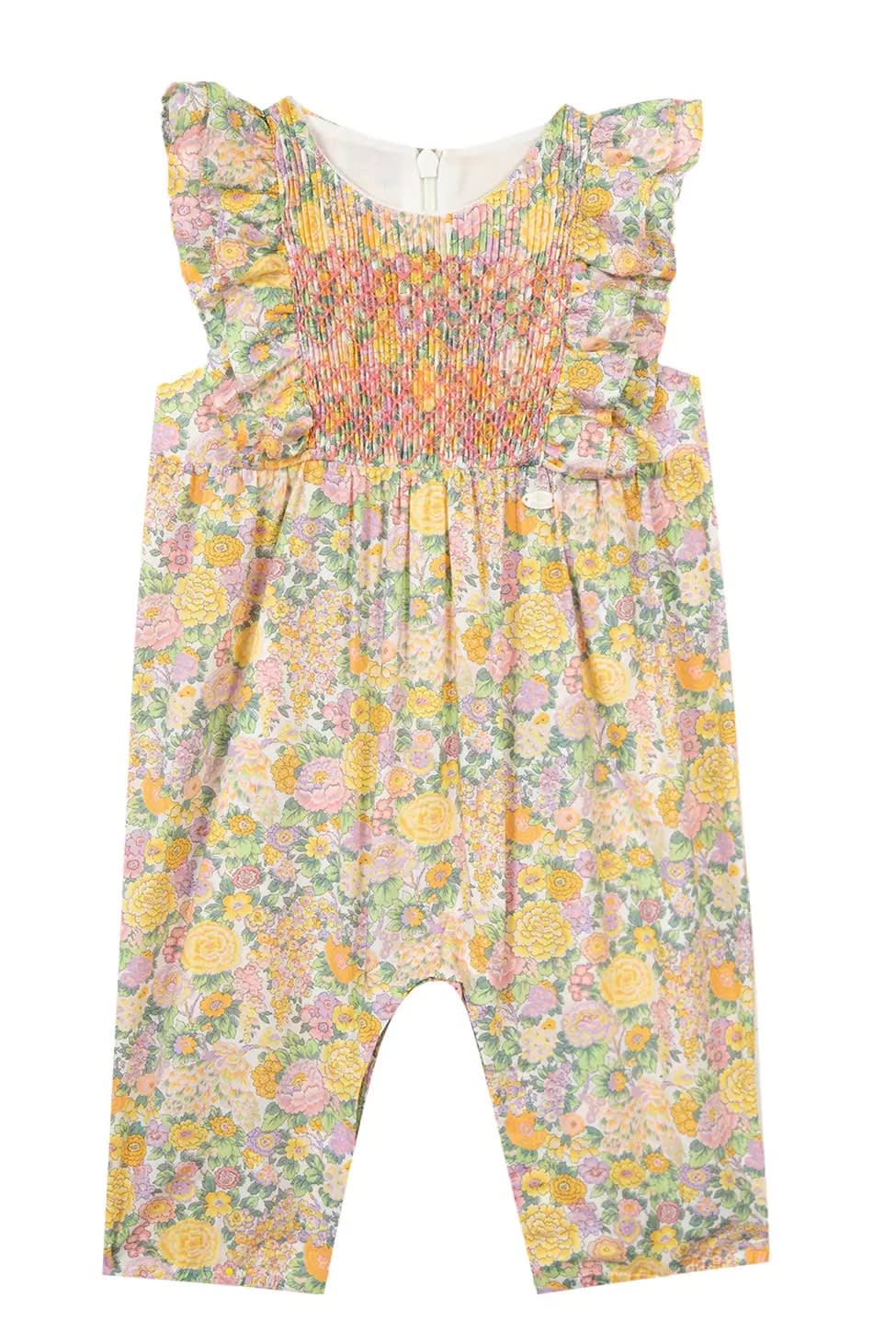 TARTINE ET CHOCOLAT JUMPSUIT WITH FLORAL EMBROIDERY