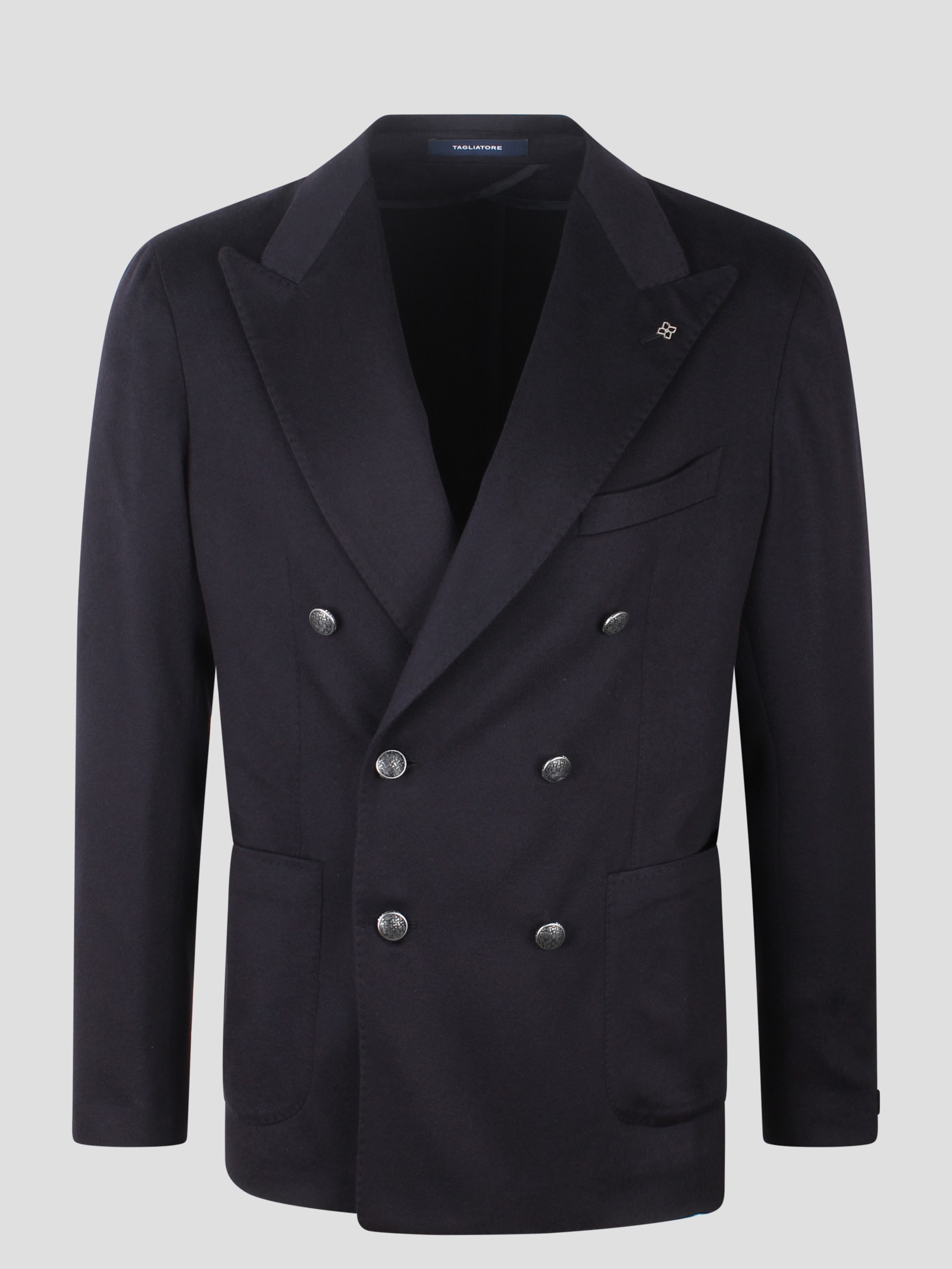 Shop Tagliatore Montecarlo Jacket In Blue