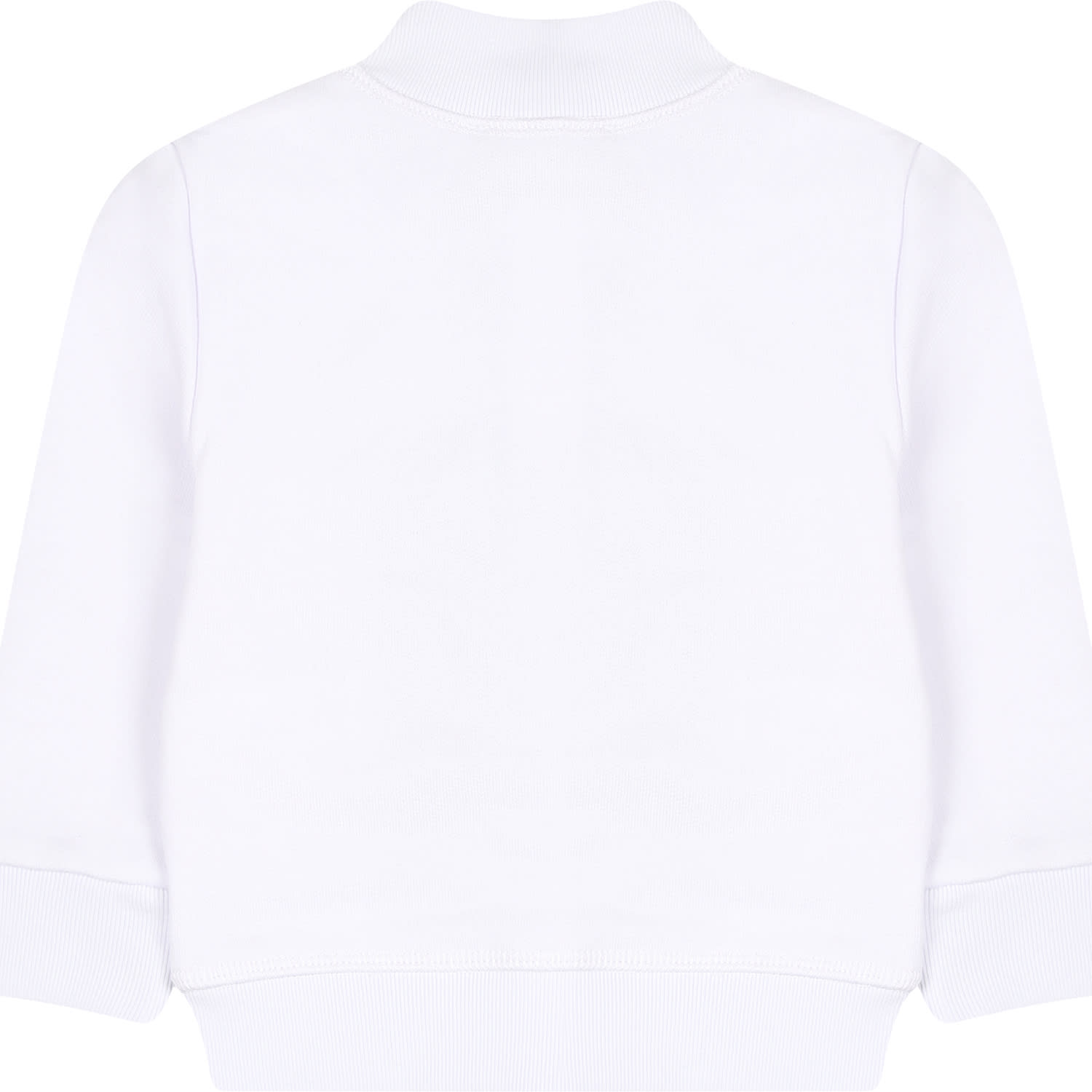 Shop Dsquared2 White Sweatshirt For Baby Boy With Logo