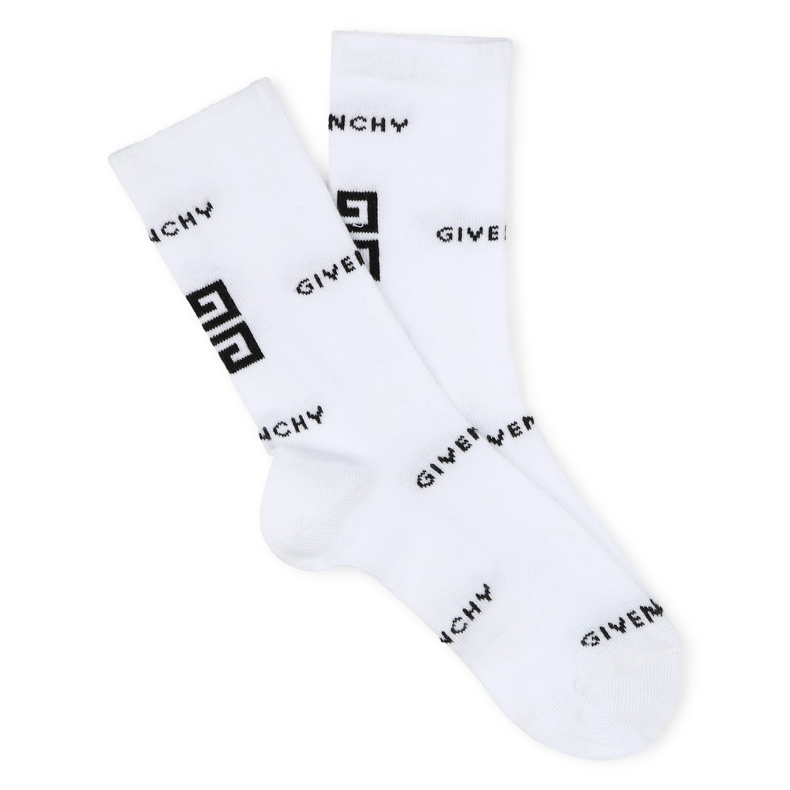 Shop Givenchy Calzini Con Logo In White