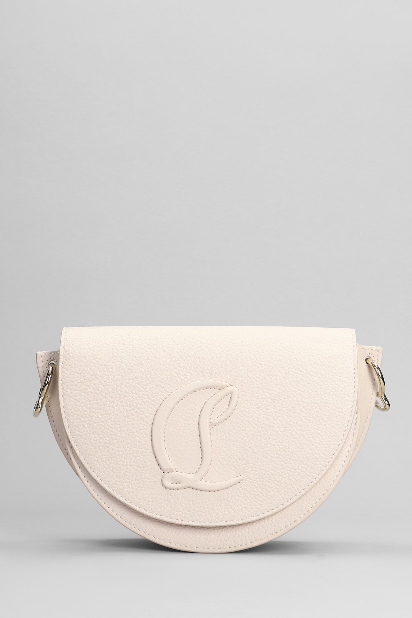 Christian Louboutin By My Side Shoulder Bag In Rose-pink Leather