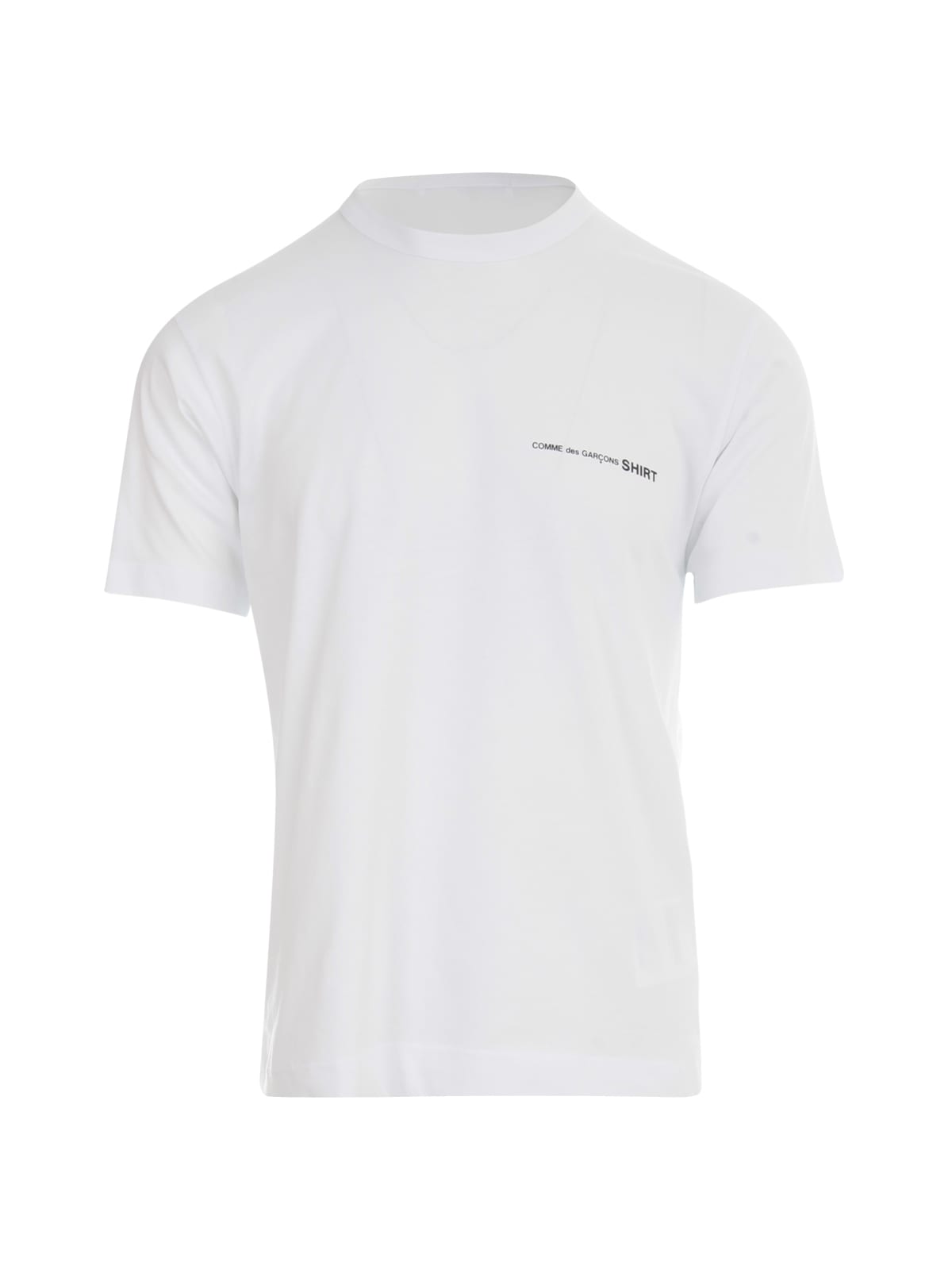 Comme des Garçons Shirt Cotton Jersey Plain W/front Print Logo