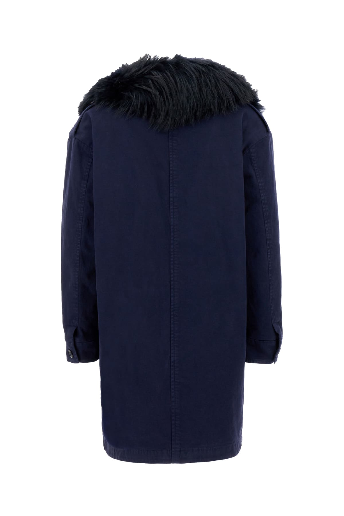 Shop Bazar Deluxe Midnight Blue Stretch Cotton Parka In 388