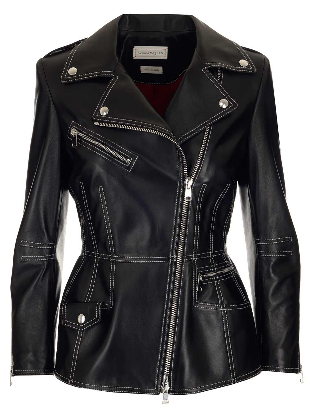 Alexander McQueen Leather Biker Jacket