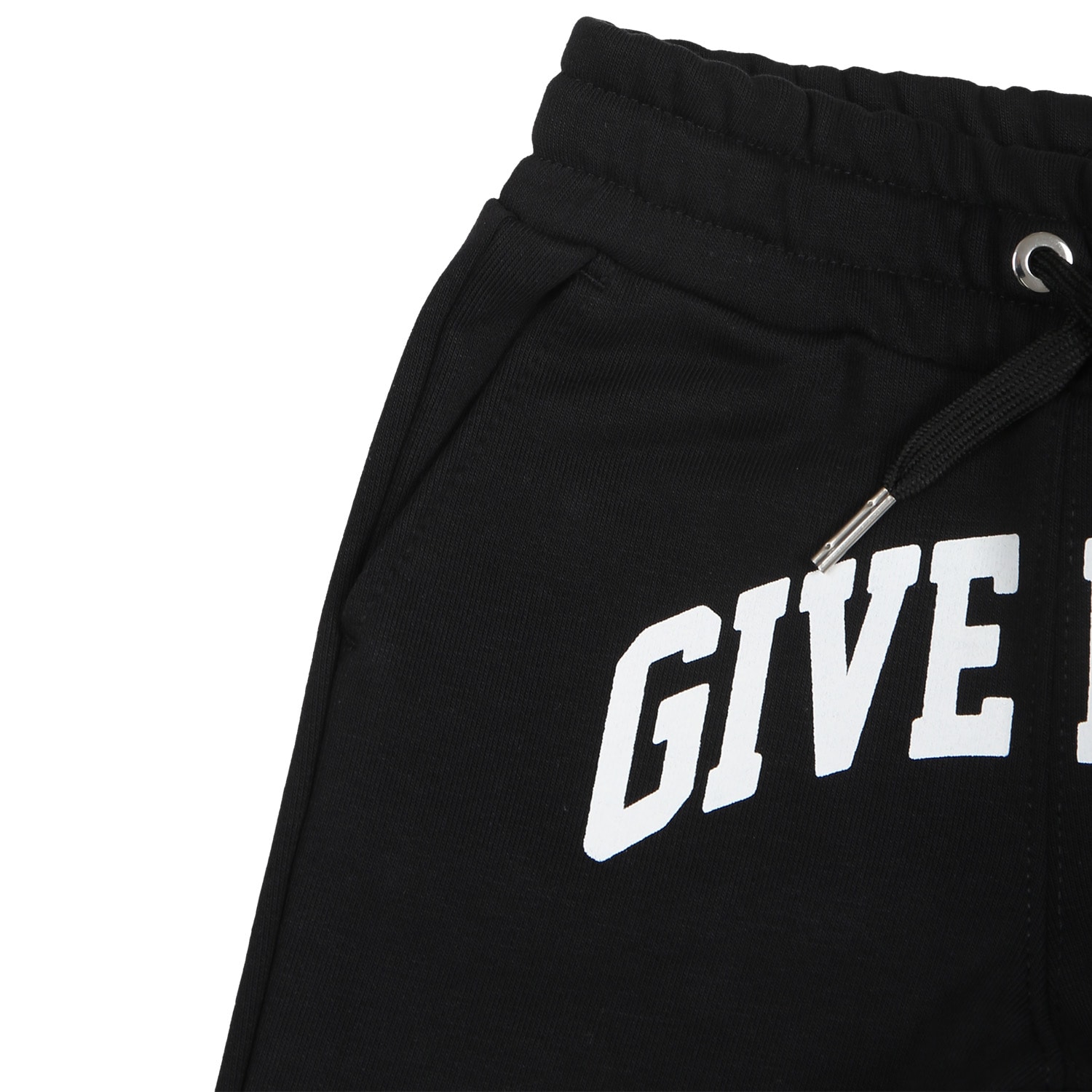 Shop Givenchy Black Tracksuit Trousers Fpr Baby Boy With Logo