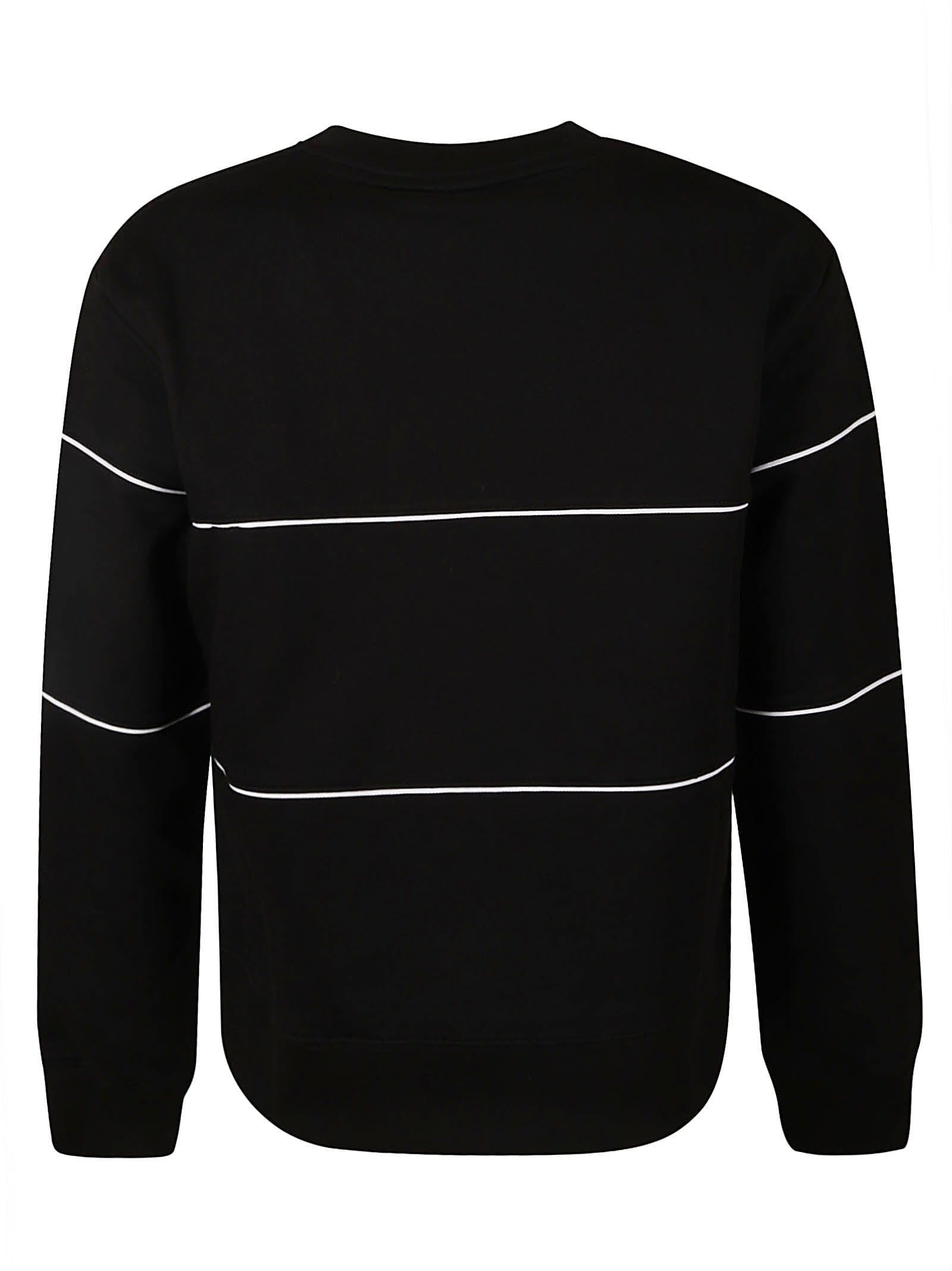 Shop Gcds Printed Band Sweatshirt In Nero