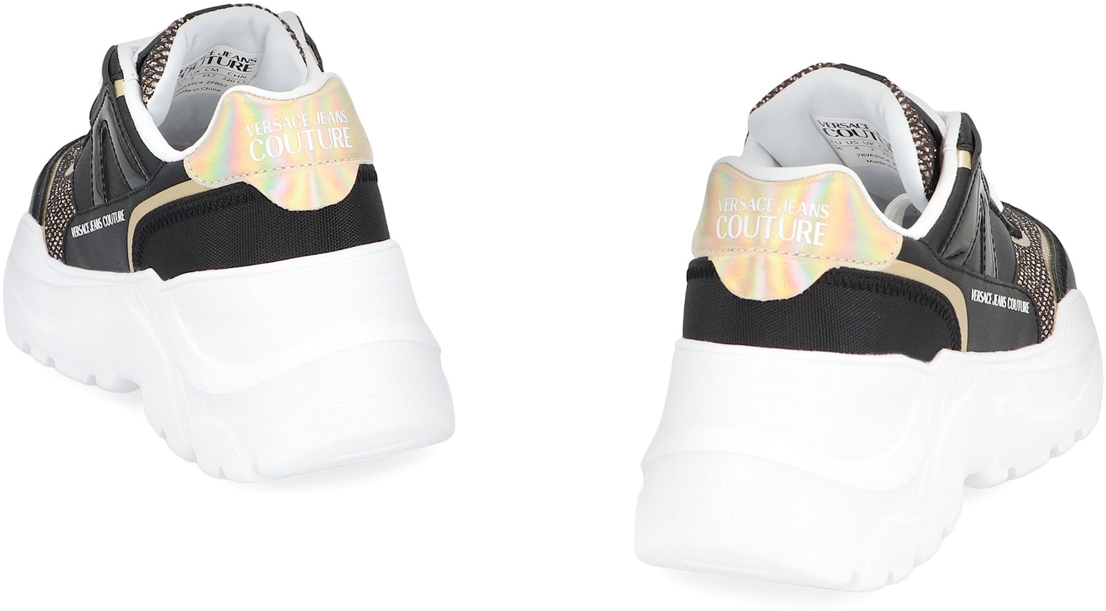 Versace Jeans Couture Speed Track Low-top Sneakers In Black