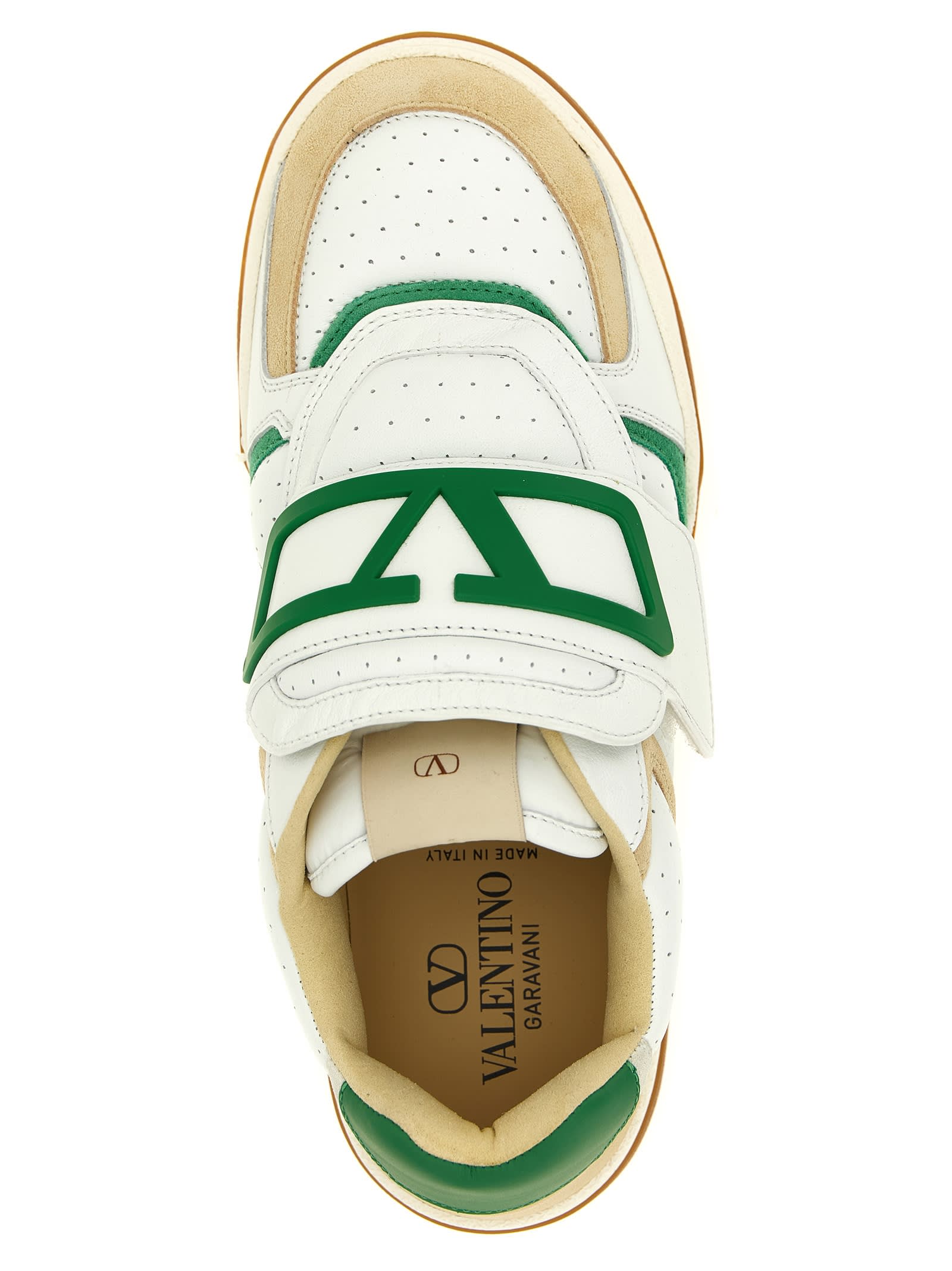 Valentino Garavani Vg Joie De Jouer Sneaker In Nappa Calfskin In White