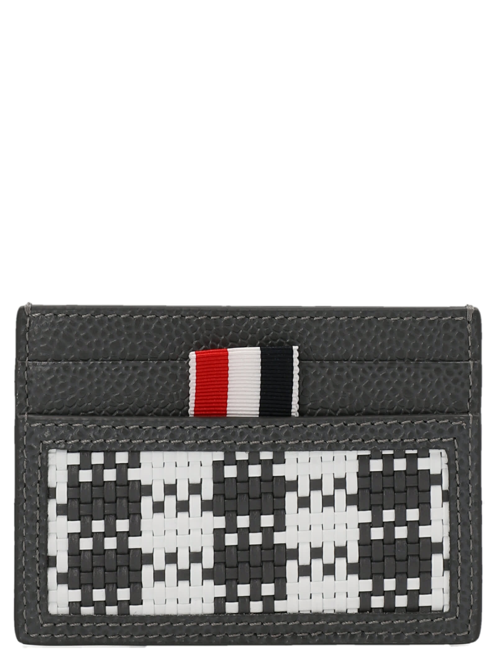 Thom Browne Woven Leather Card Holder