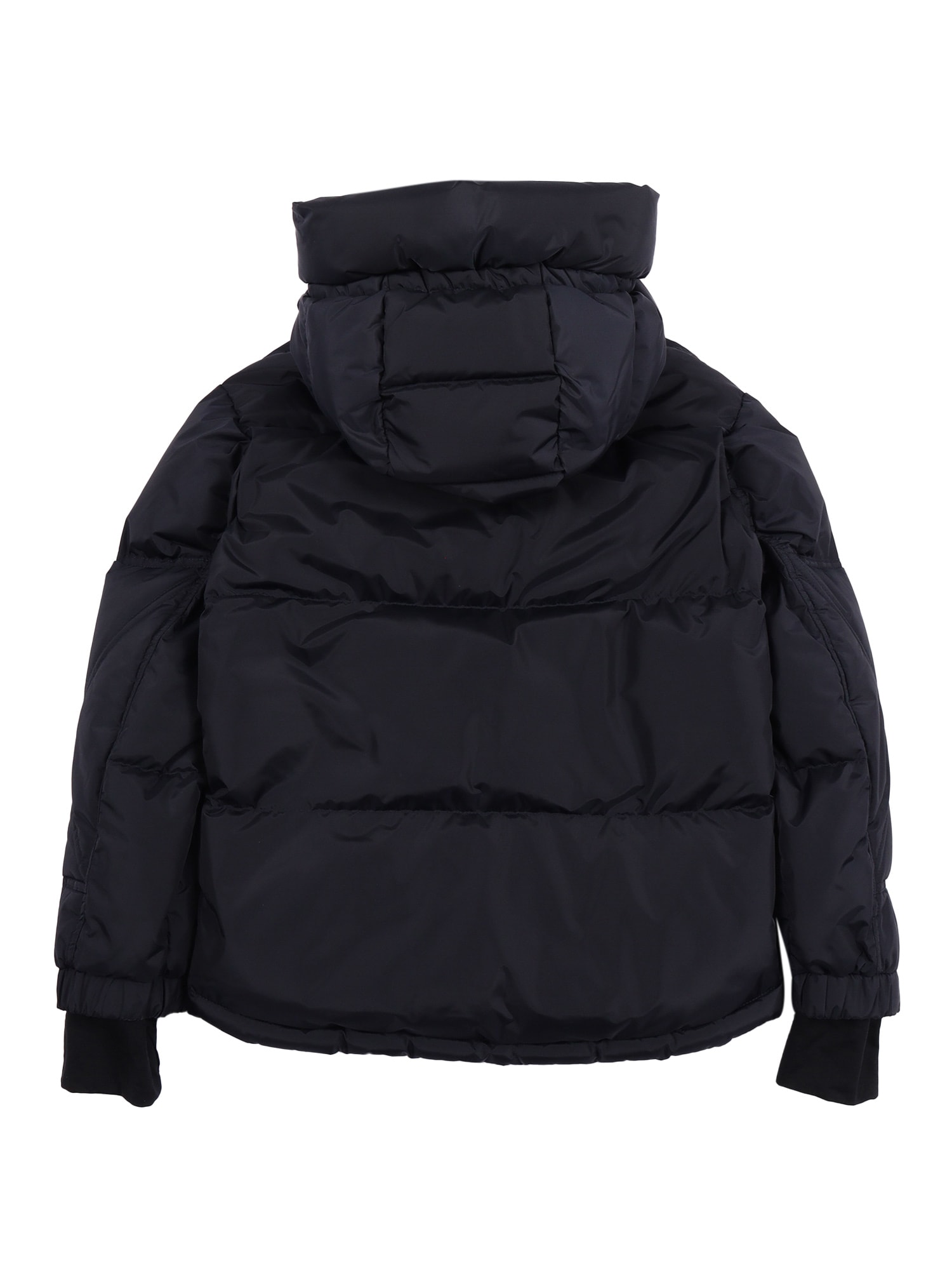 Moncler Dark Blue Kasanka Padded Shell-down Jacket 6-14 In Blue
