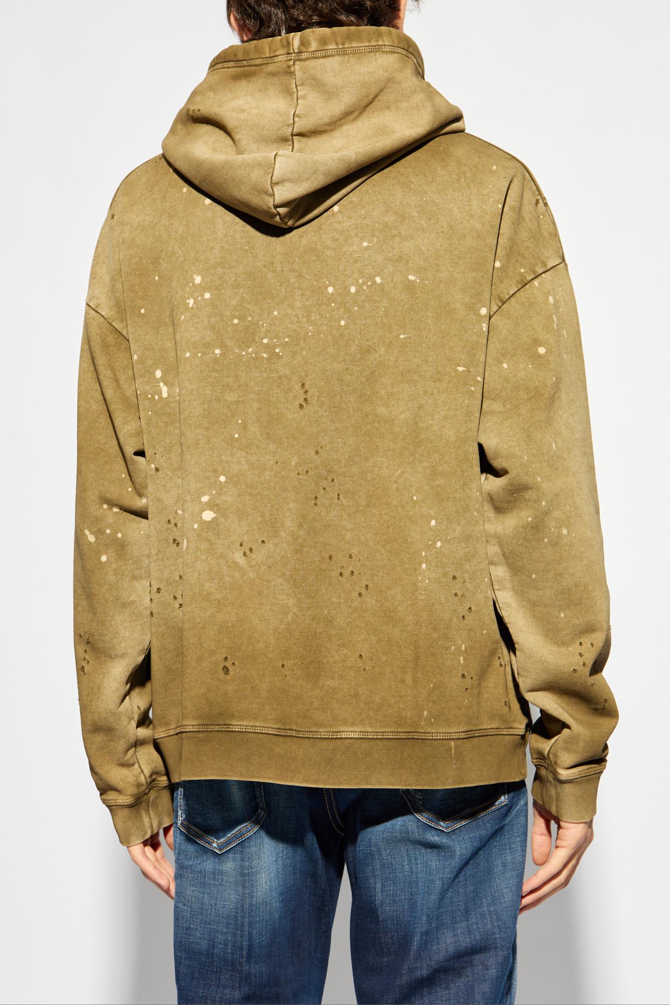 Shop Dsquared2 Sweatshirt With A `vintage` Effect In Fir Green