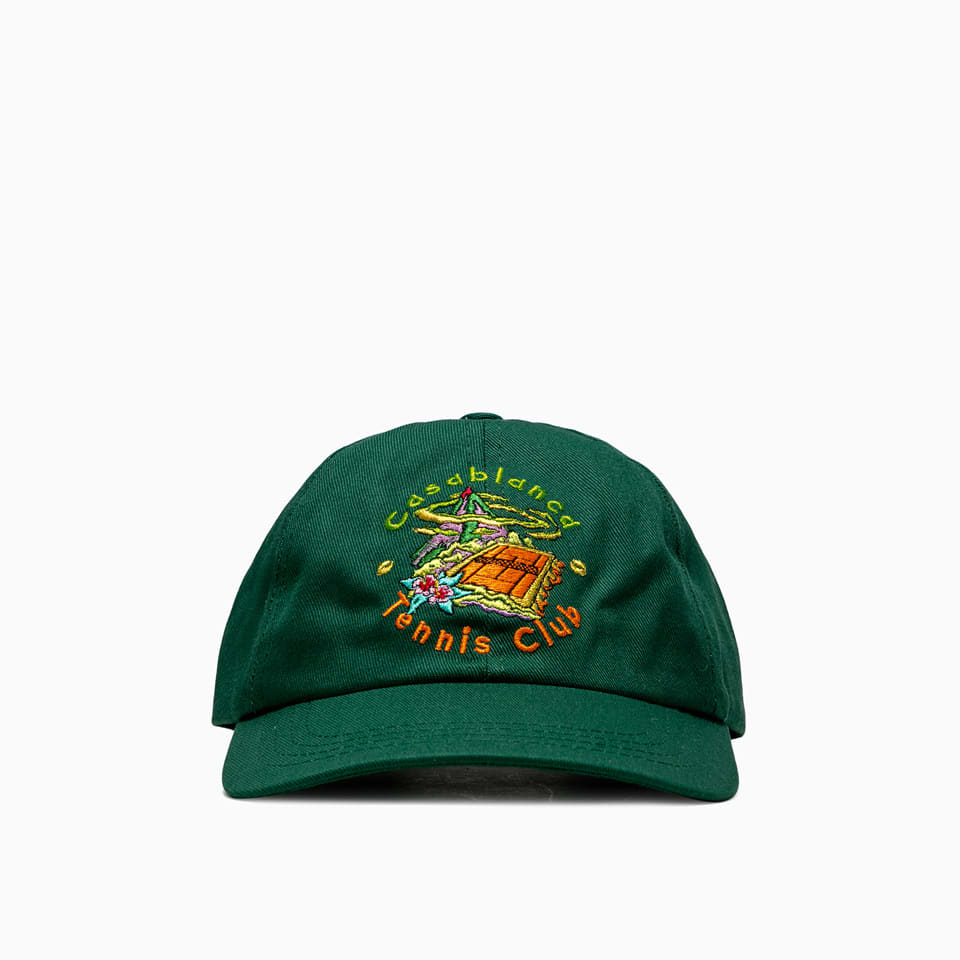 Casablanca Embroidered Baseball Cap As21-hat-002 In Green