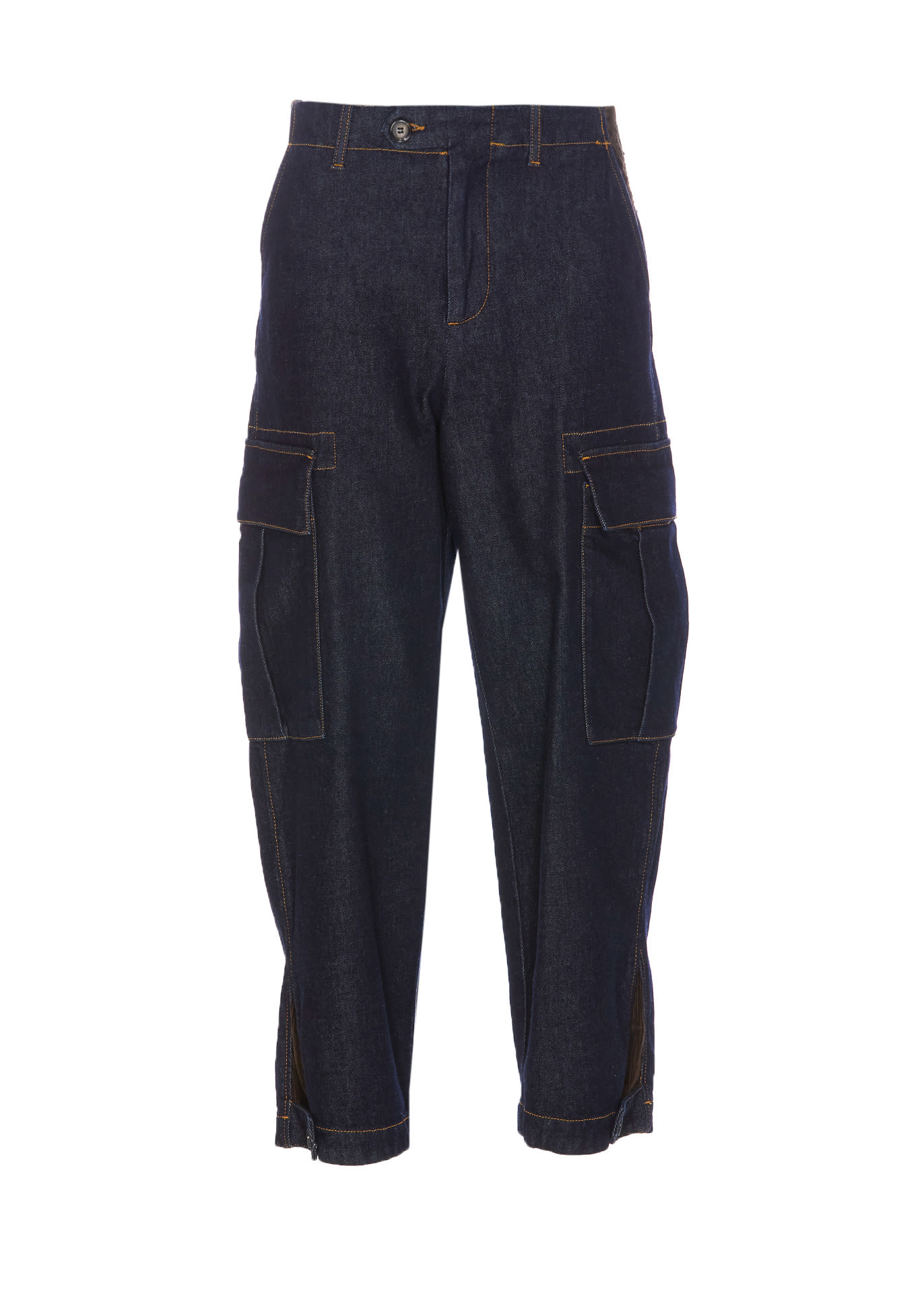 Shop Pinko Sonata Denim Pants In Blue