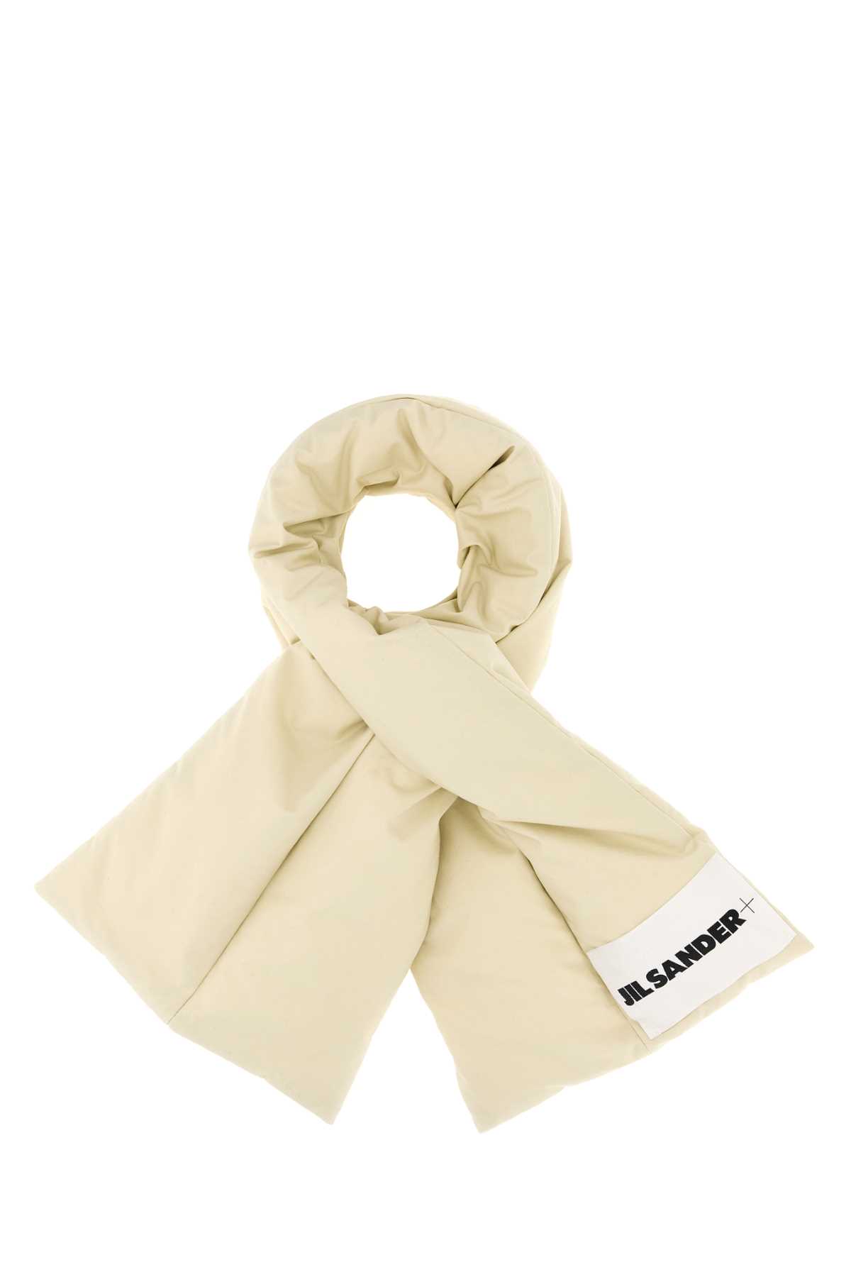 Jil Sander Quilted Down Scarf With Plush Goose Down Filling In Neutral