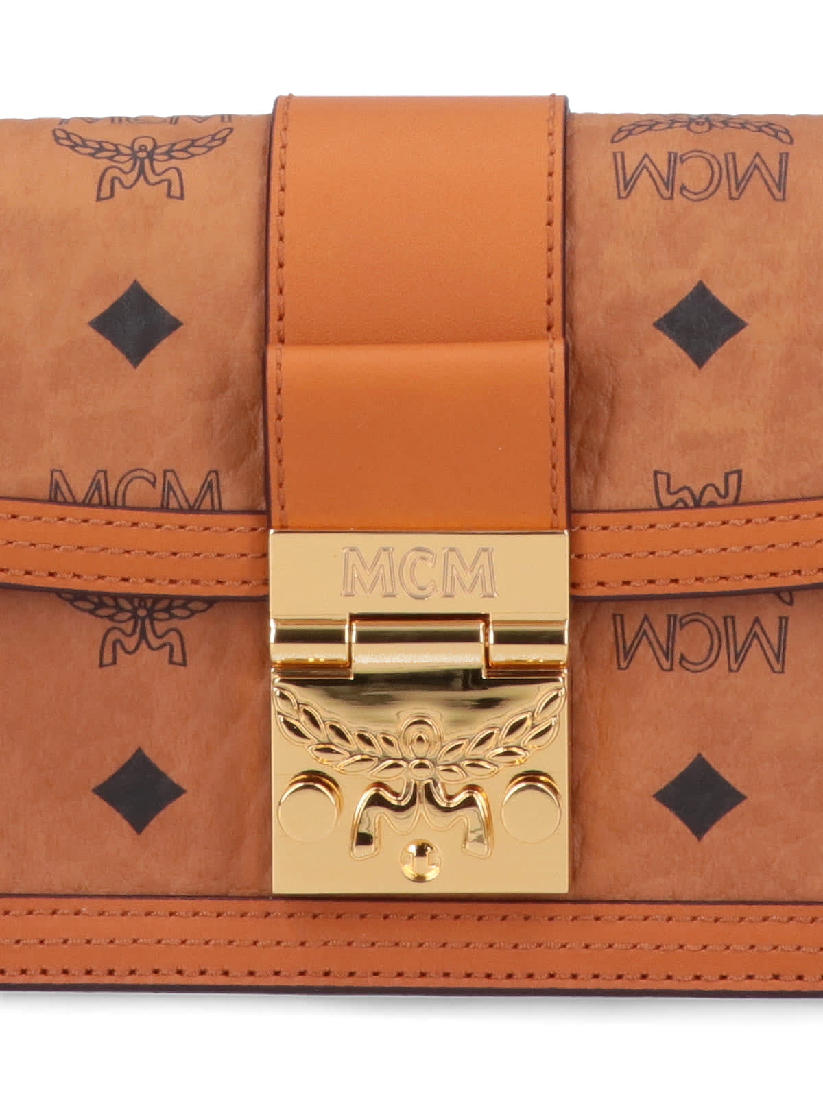 Mcm Tracy Mini Shoulder Bag In Brown