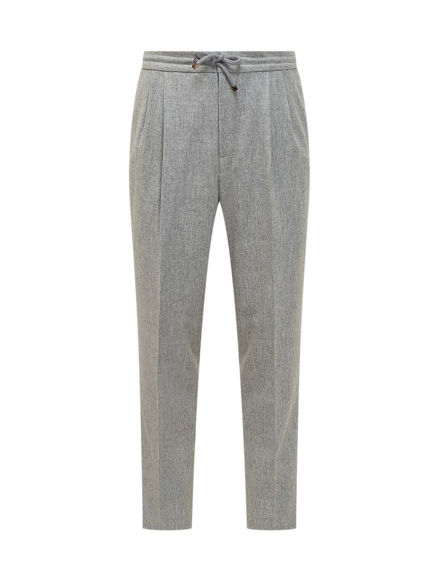 Shop Brunello Cucinelli Trousers In Perla