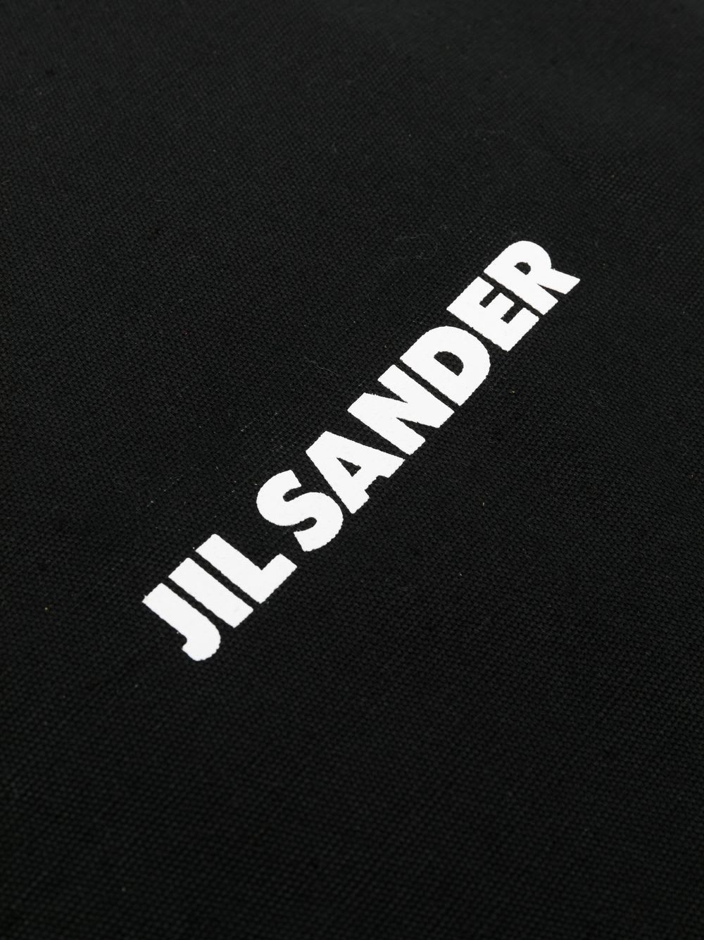 Jil Sander Book Logo-print Tote Bag In Black