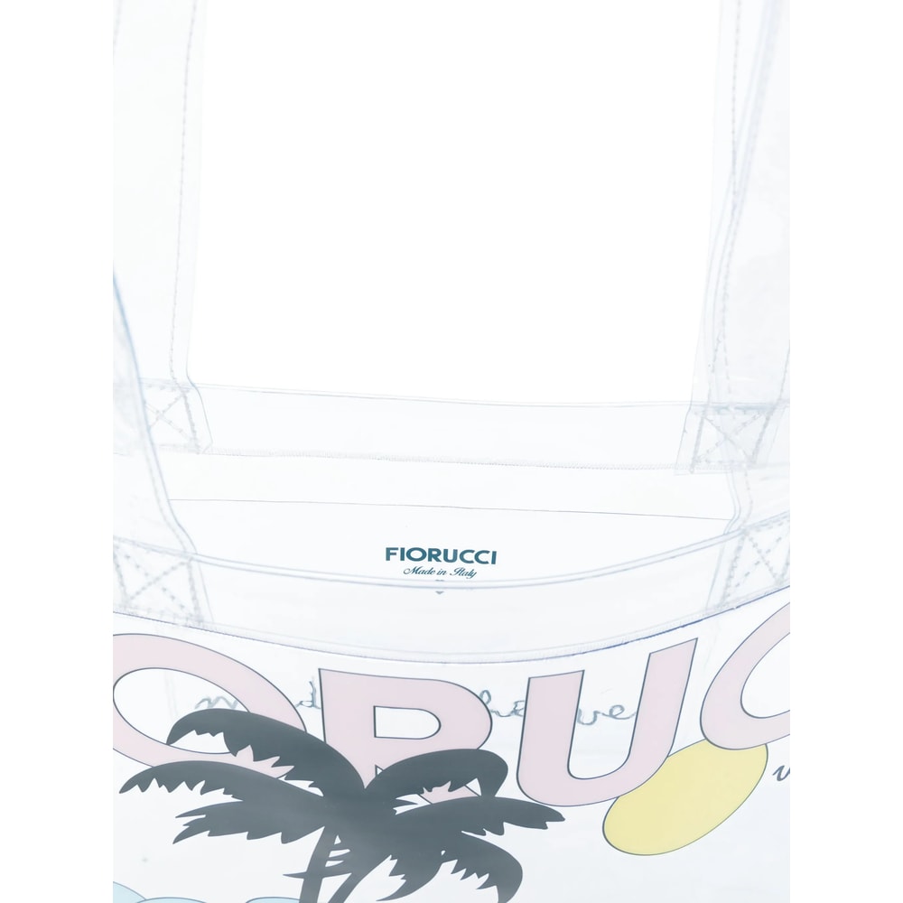 Fiorucci Logo Print Tote Bag In Multi