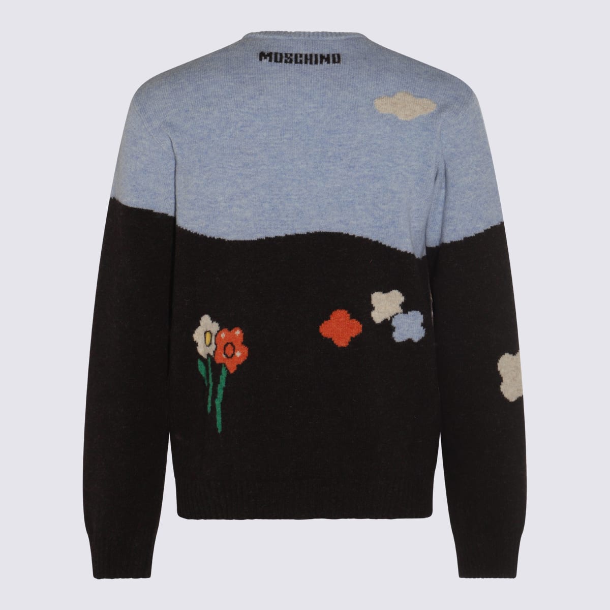 Moschino Multicolor Cashmere Knitwear In Black