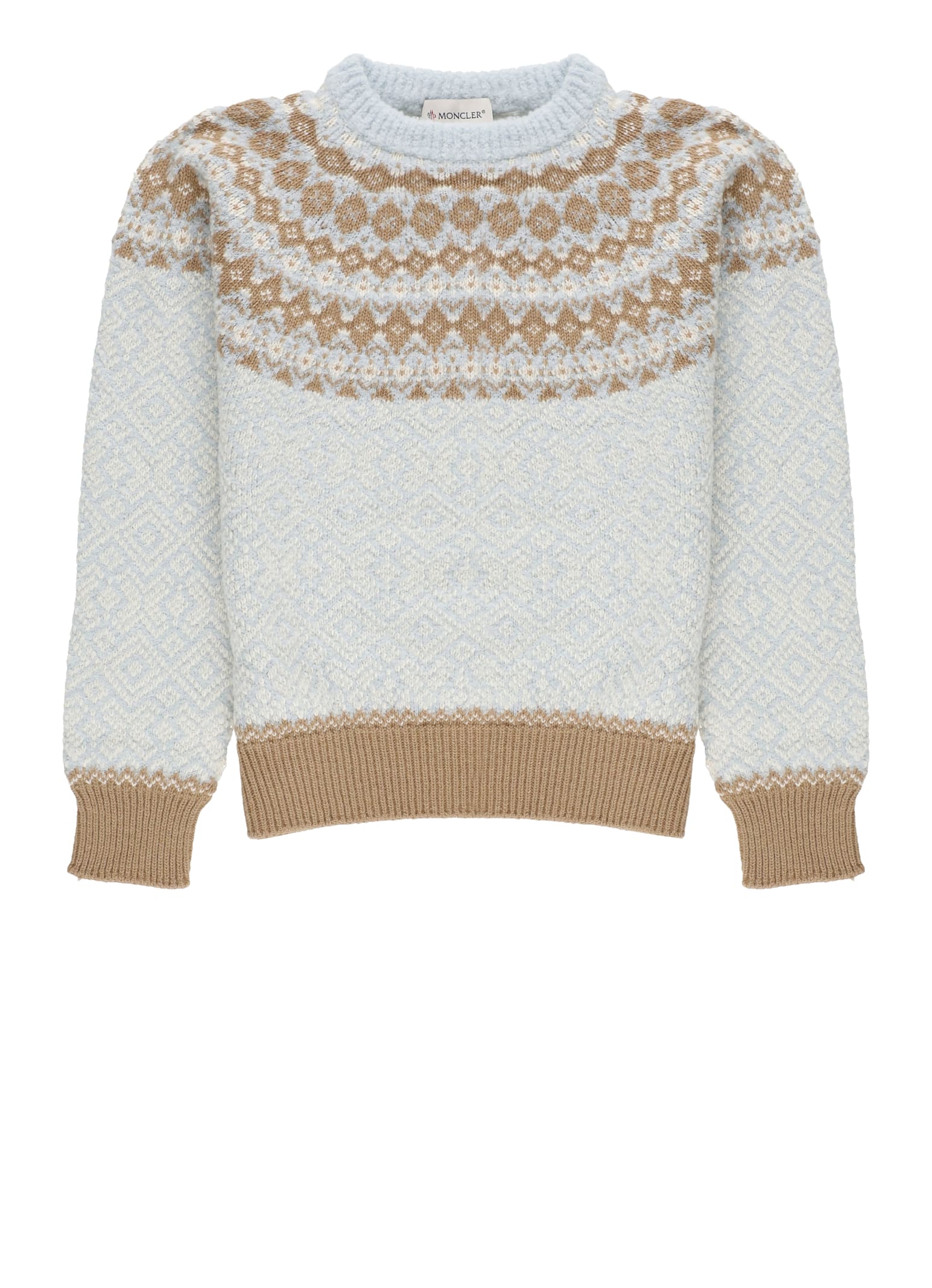 Moncler Tricot Sweater In Gold