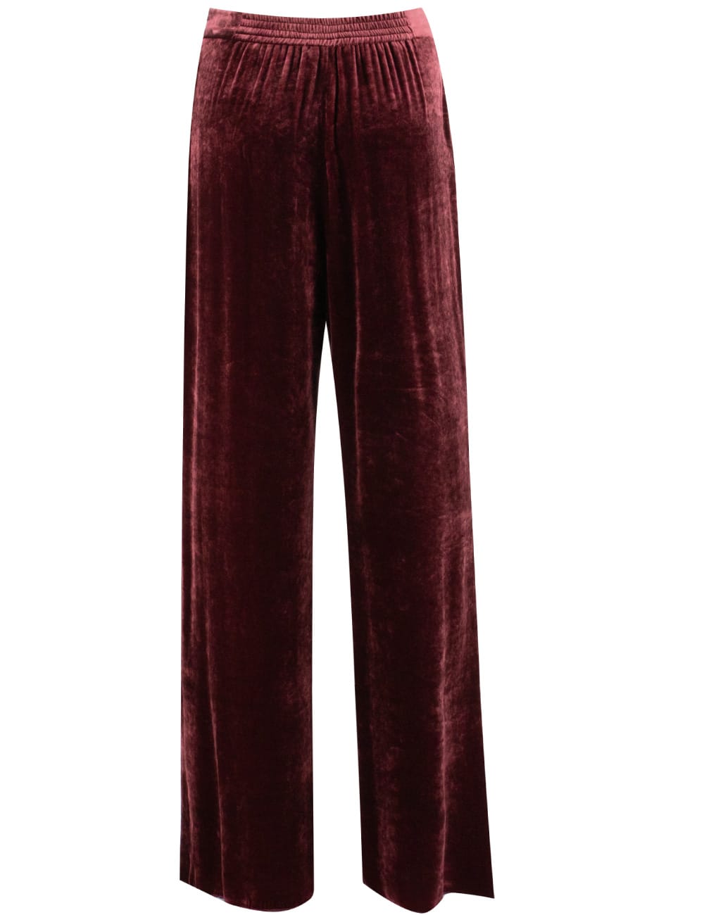 Shop Etro Trousers In Burgundy