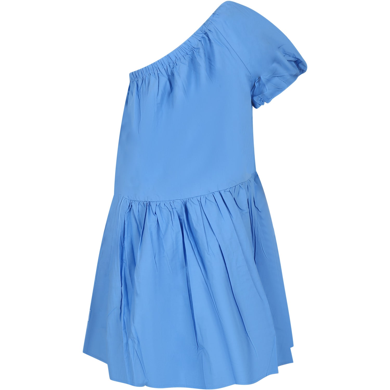 Shop Molo Casual Light Blue Dress For Girl