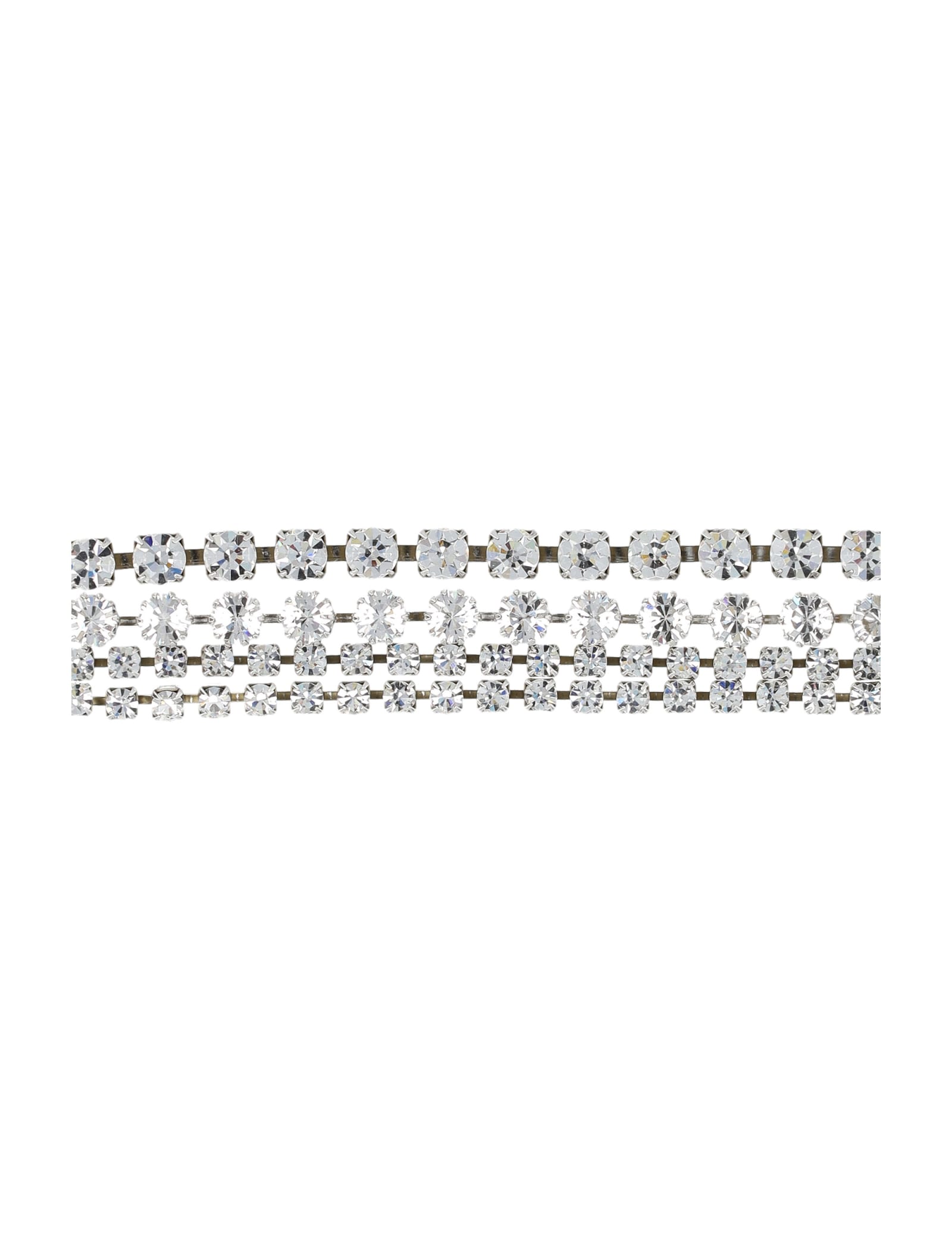 Shop Isabel Marant Chocker Crystal Necklace In Silver