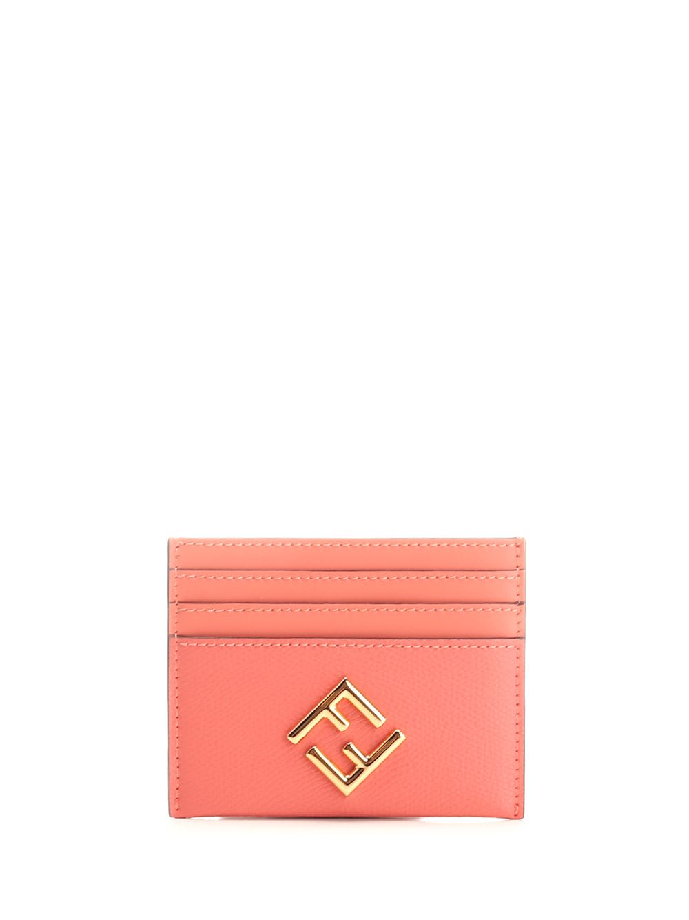 Shop Fendi Ff Diamonds Card Holder In Rose