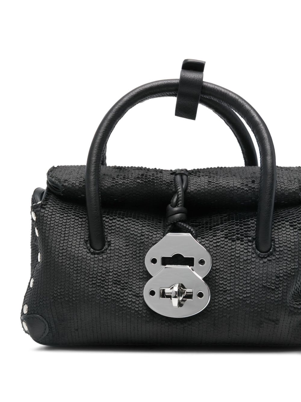 Zanellato Dotta Cbi Baby Leather Handbag In Black