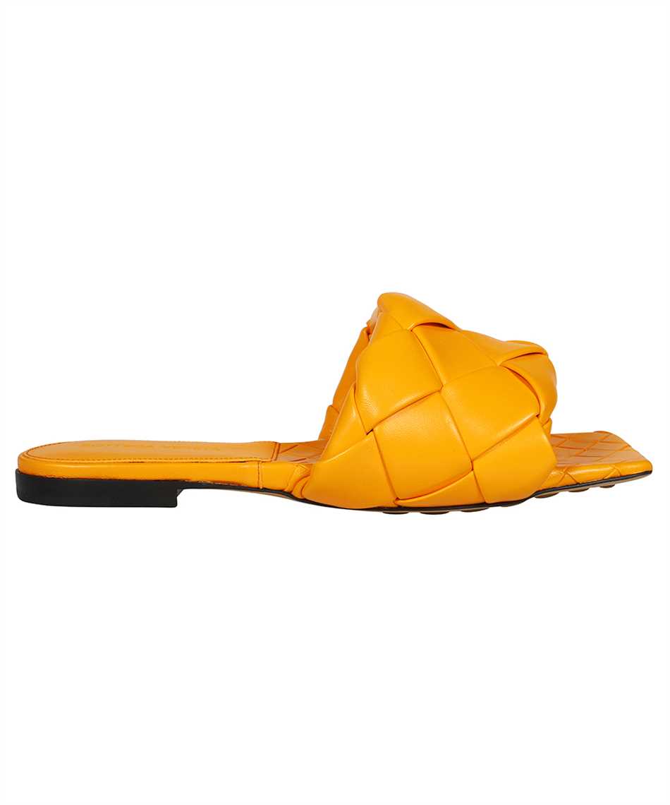 Bottega Veneta Lido Leather Flat Sandals
