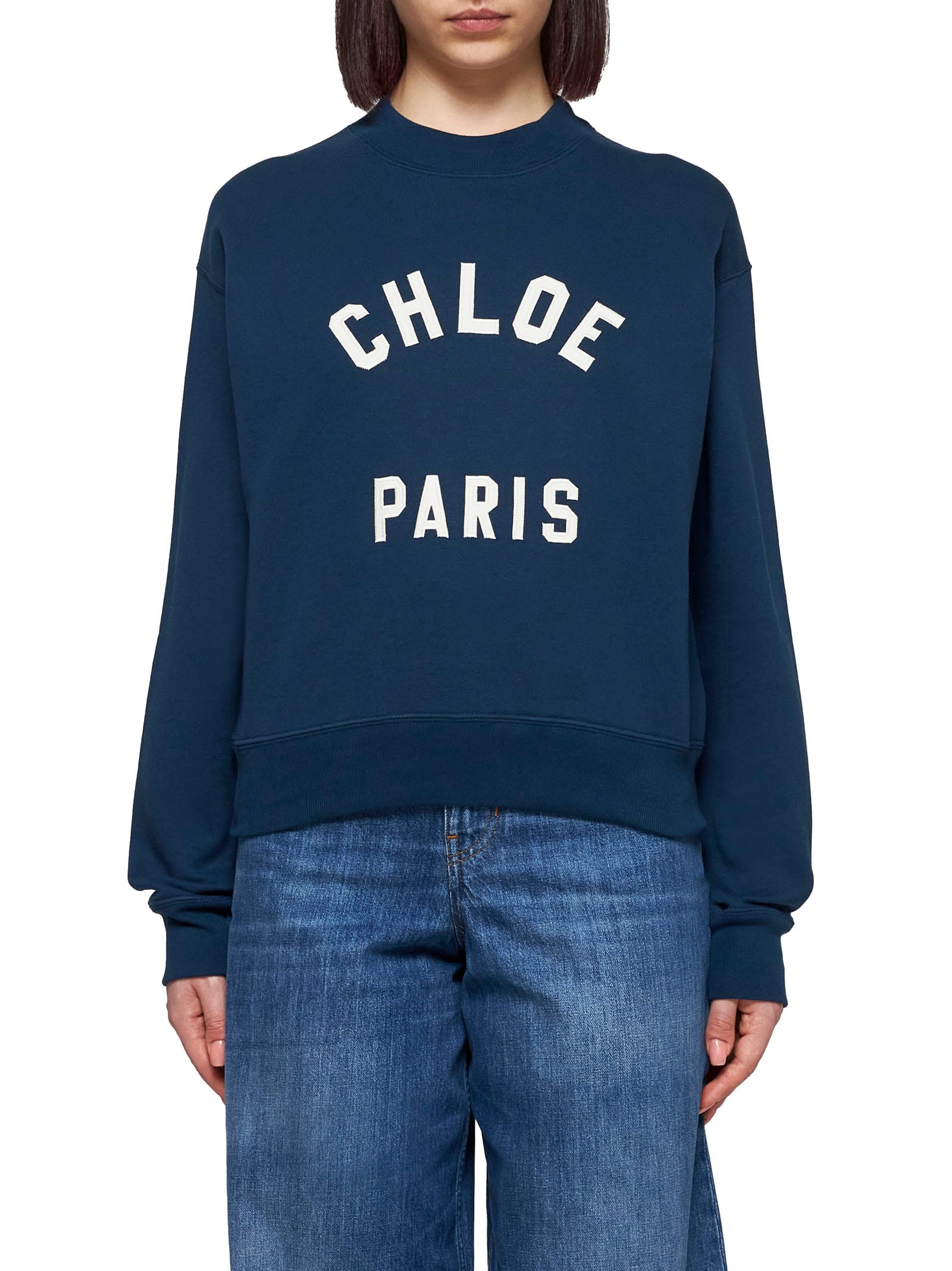 Shop Chloé Sweater In Classic Navy