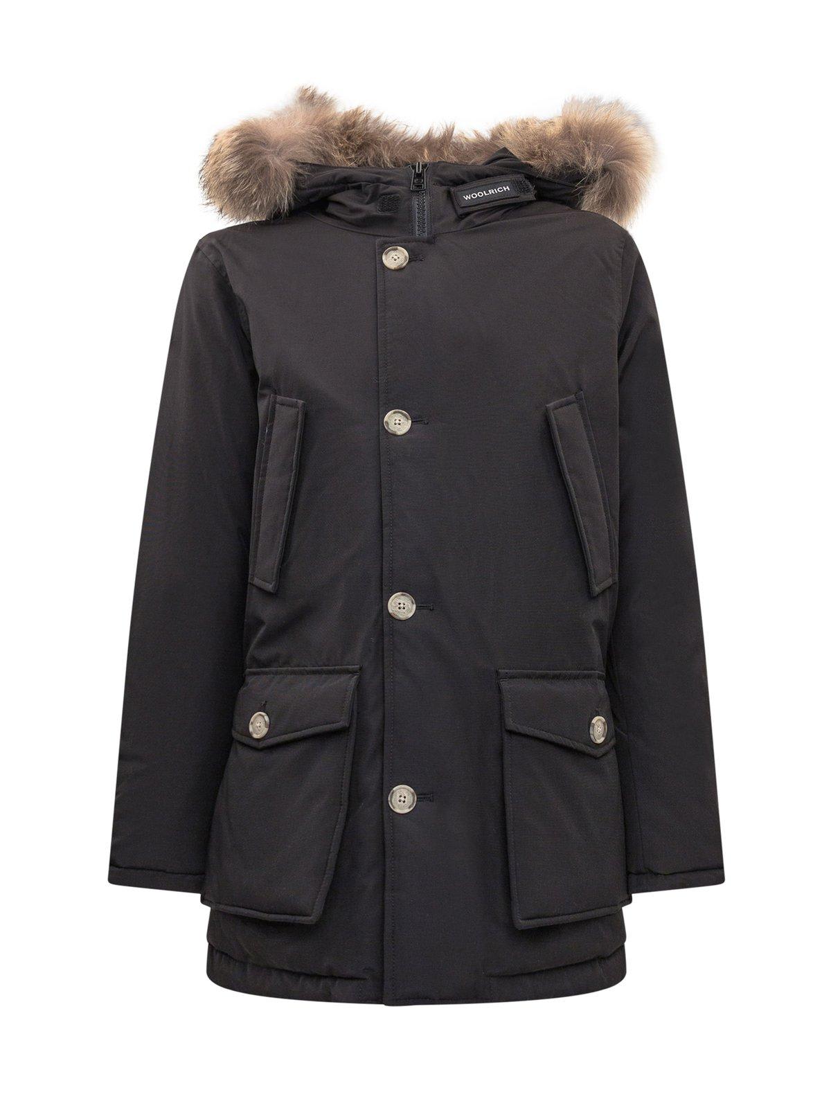 Woolrich Buttoned Long-sleeved Jacket