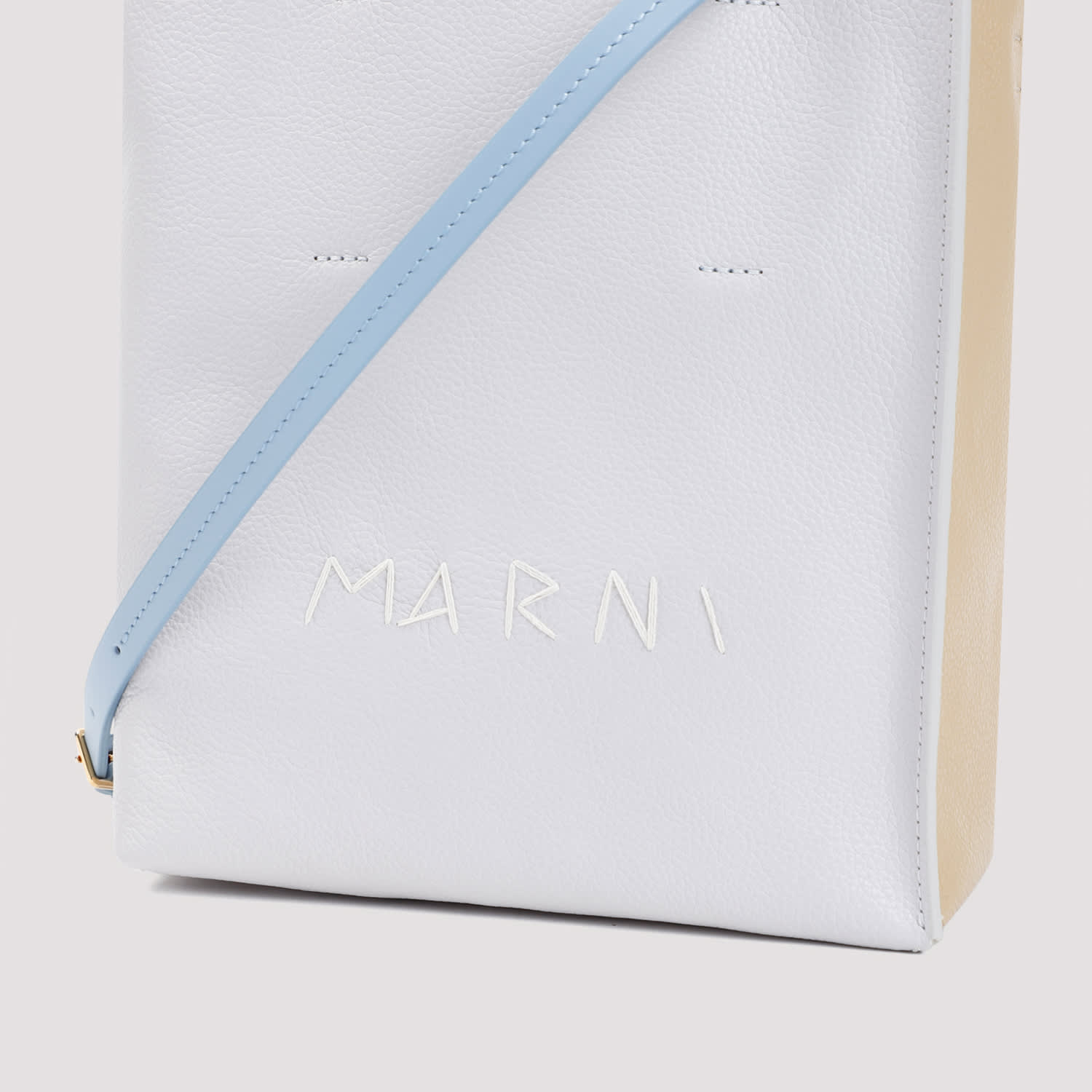 Shop Marni Museo Soft Mini Handbag In Sodium Nomad Dusy Blue