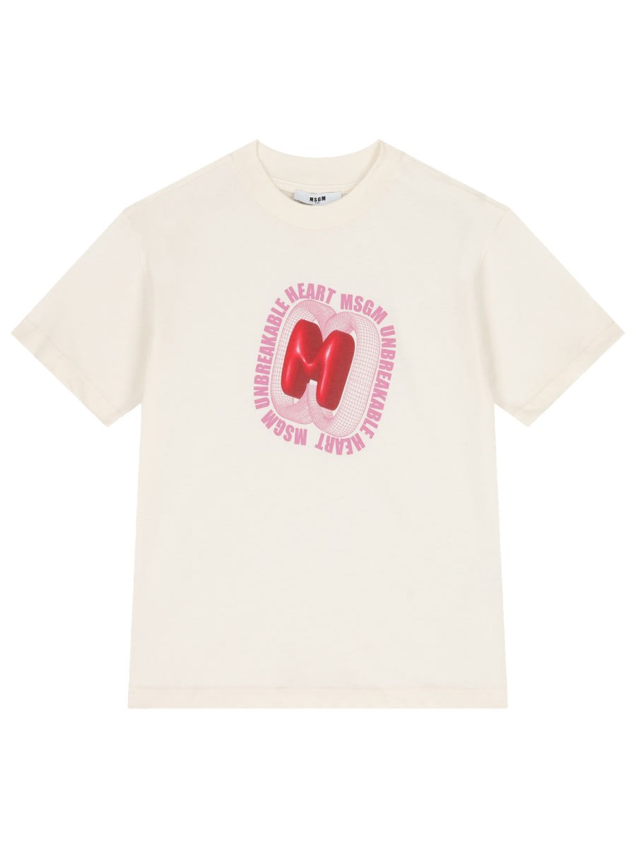 Msgm Logo-print T-shirt In Black