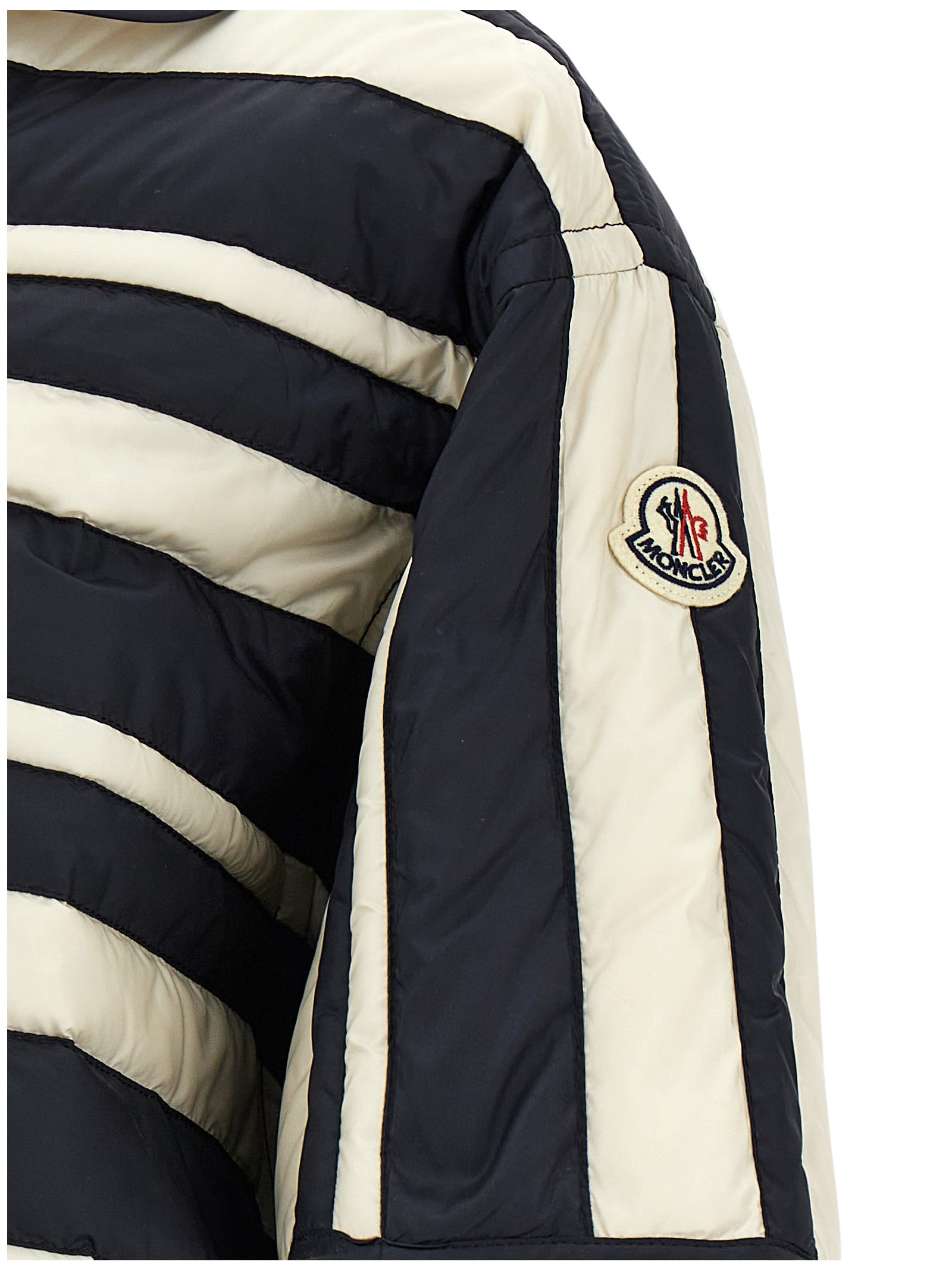 Moncler Striped Shirt Shirt, Blouse Multicolor In Multicolor