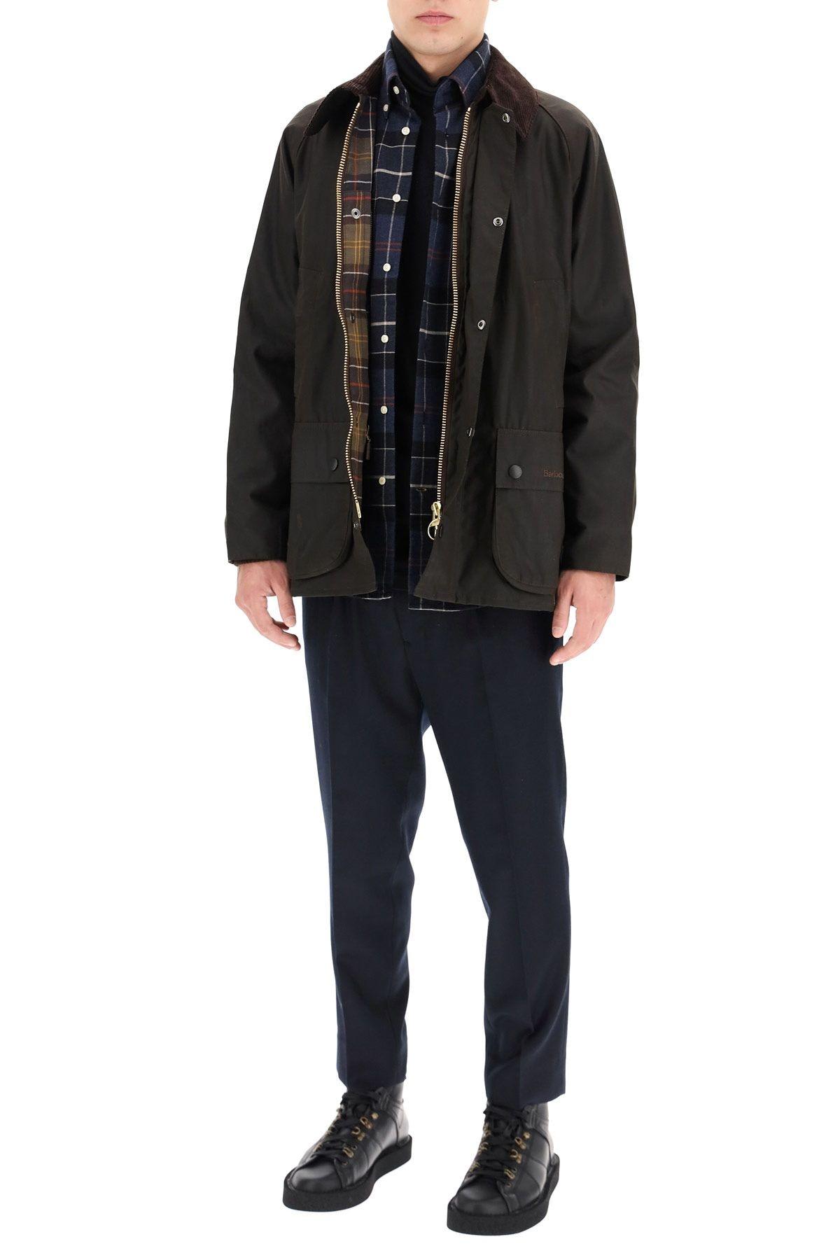 Barbour Classic Bedal Jacket In Waxed Cotton In Green
