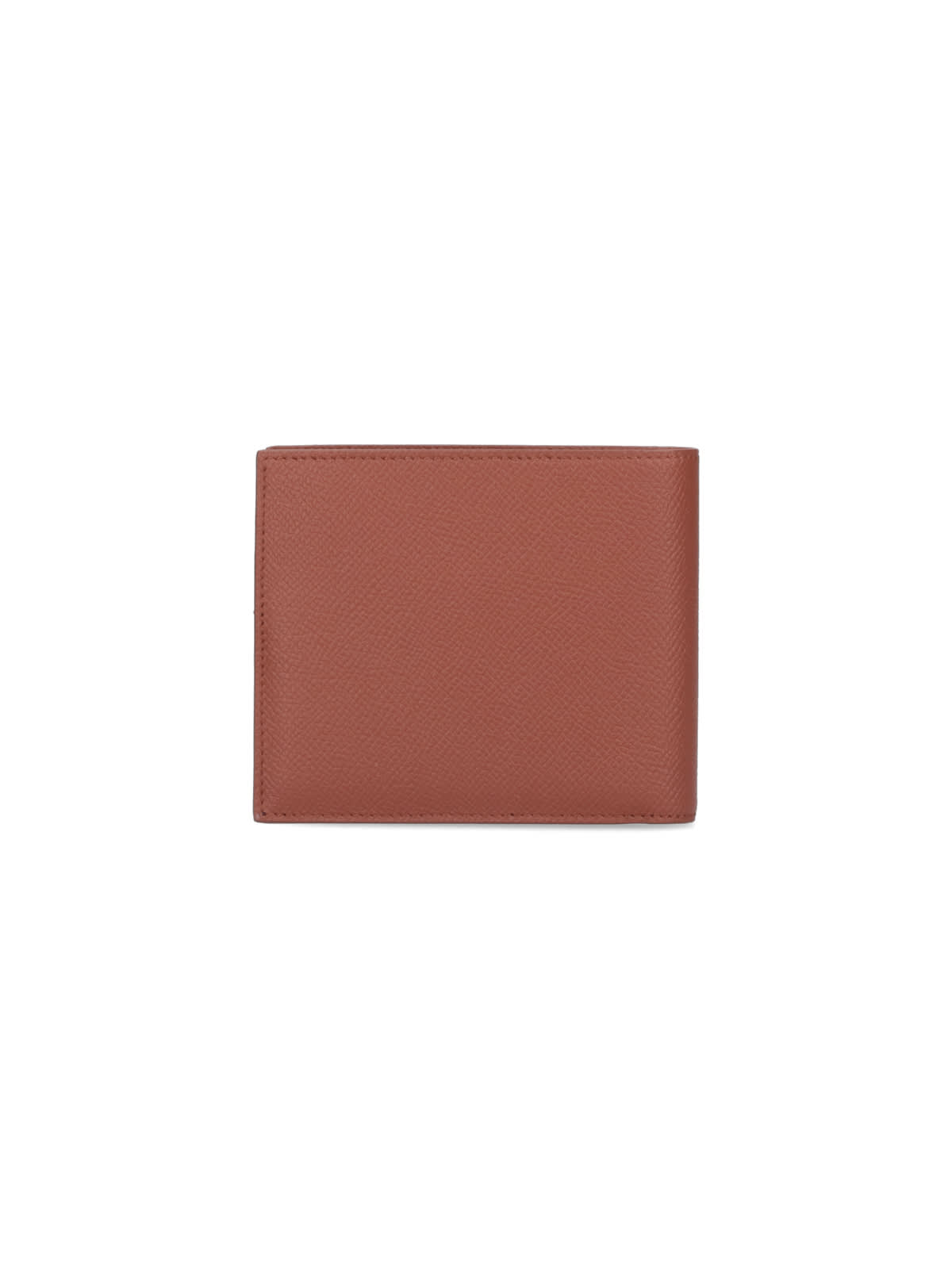 Shop Ferragamo Bi-fold Wallet Gancini In Brown