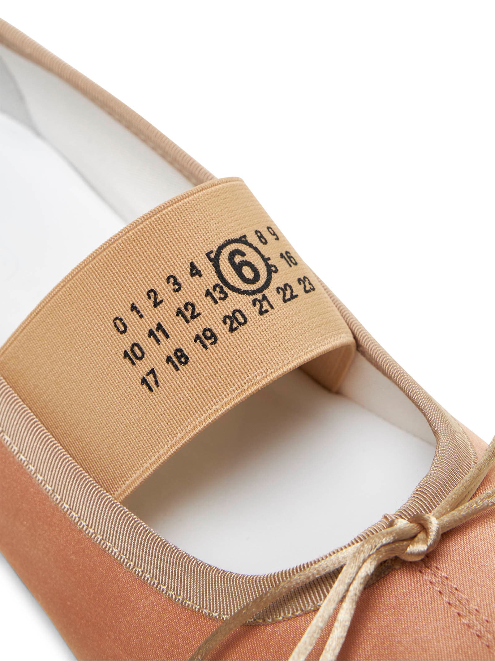 Shop Mm6 Maison Margiela Beige Flat In Amberlight