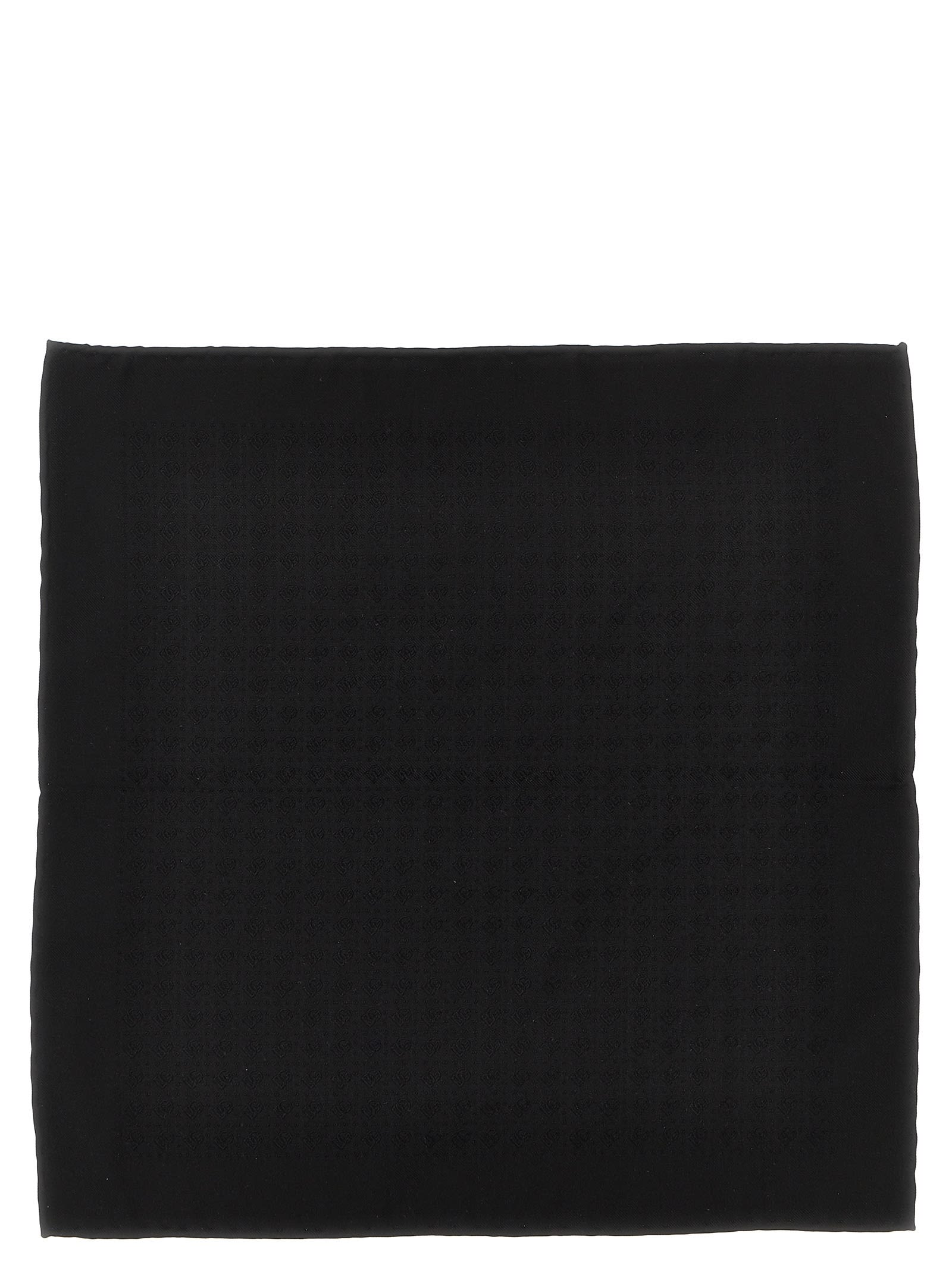 Dolce & Gabbana Logo Pocket Clutch Bag In White/black